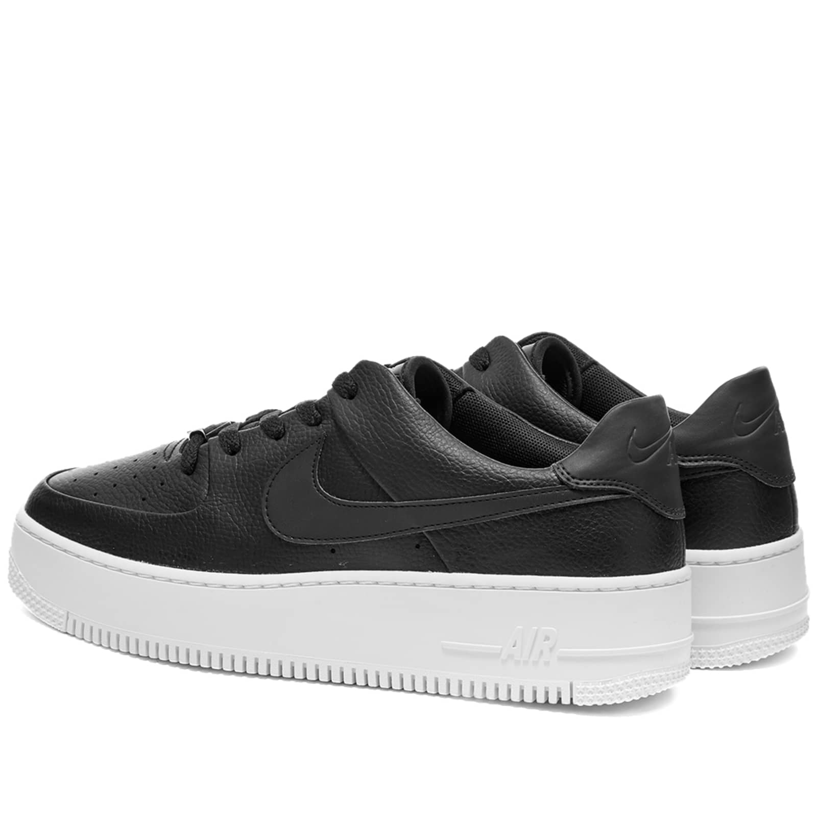 nike air force 1 sage low black