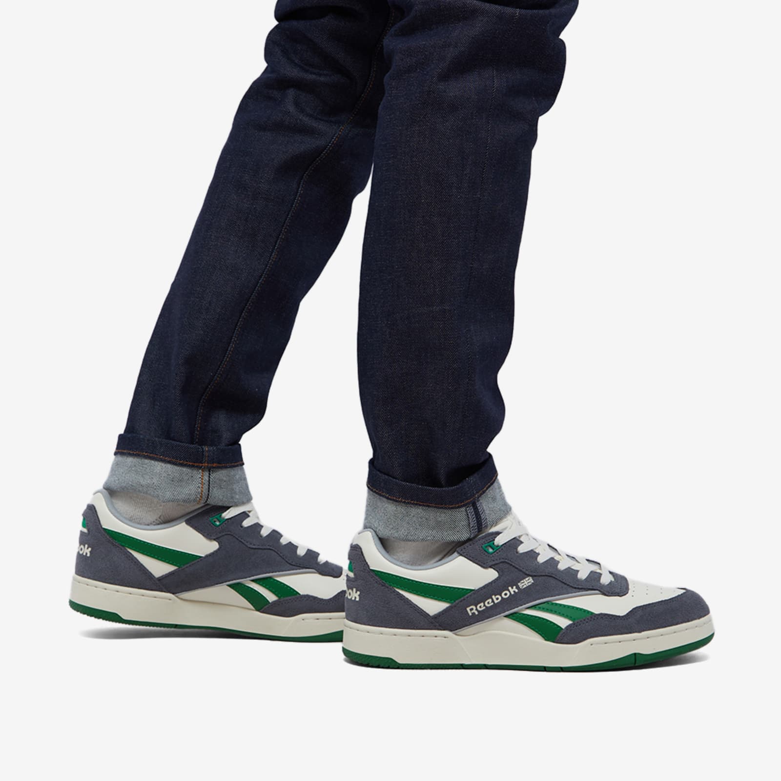 Reebok BB 4000 II Classic White, Pure Grey 7 & Glen Green END. (Global)