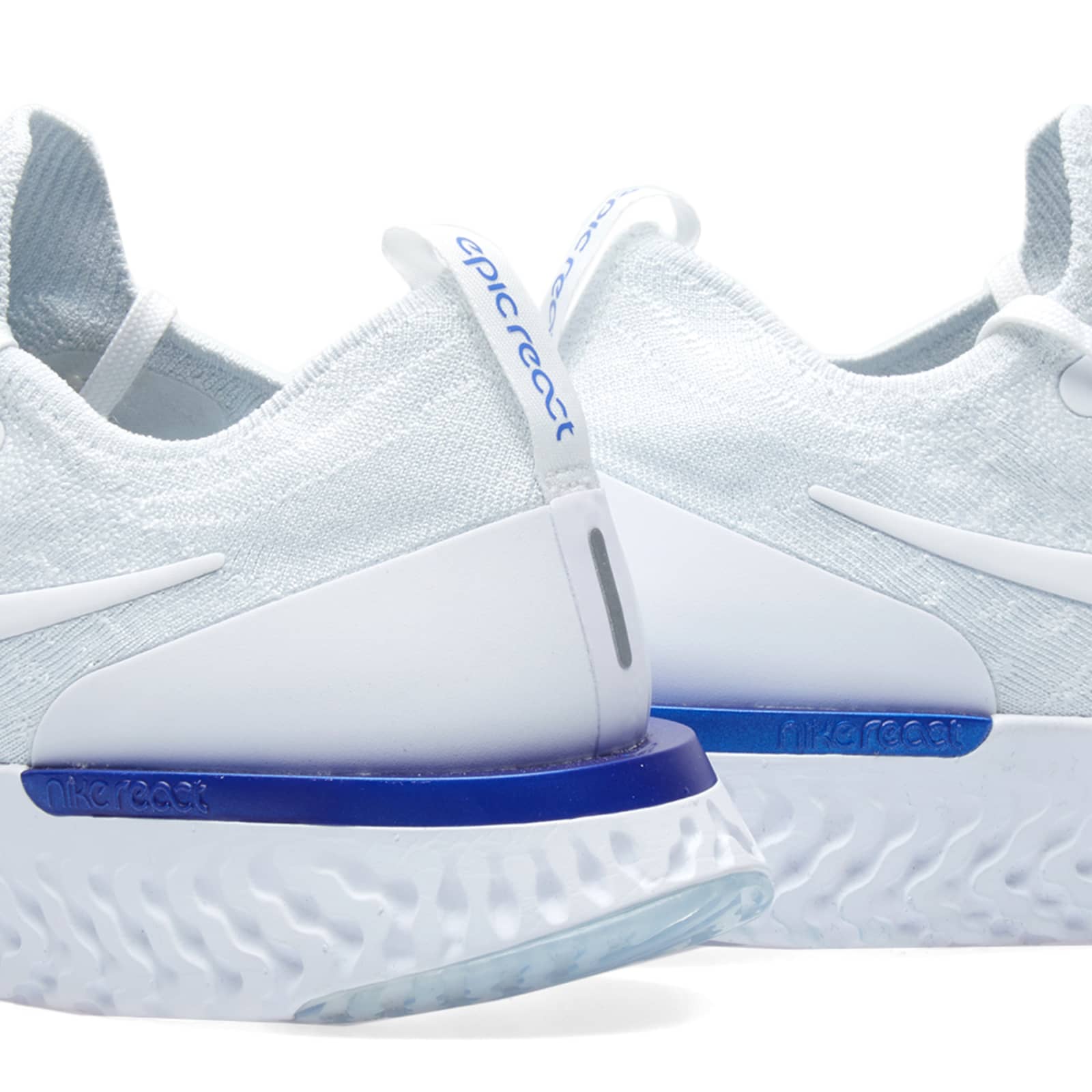 nike epic react flyknit white