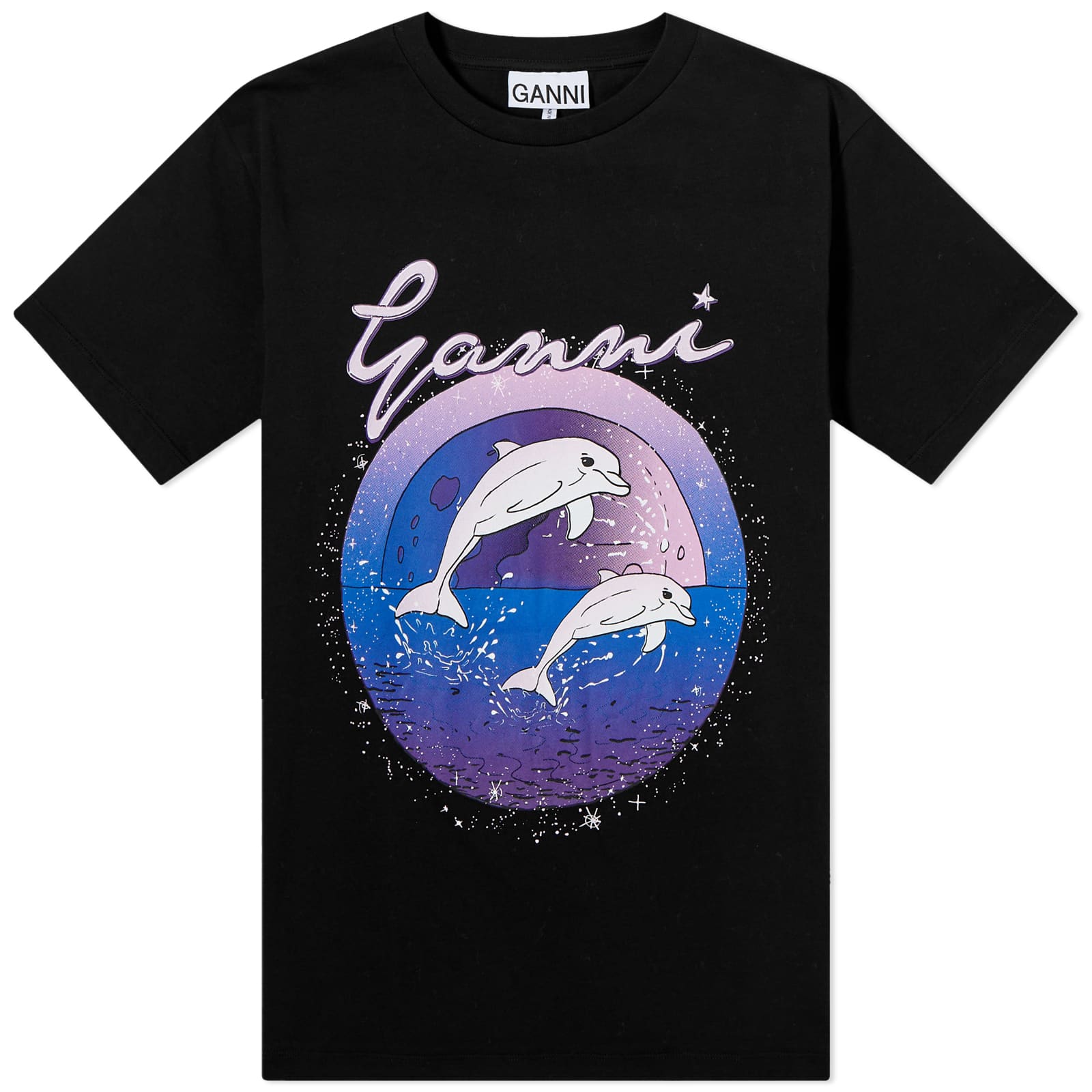 GANNI Relaxed T-Shirt - Black