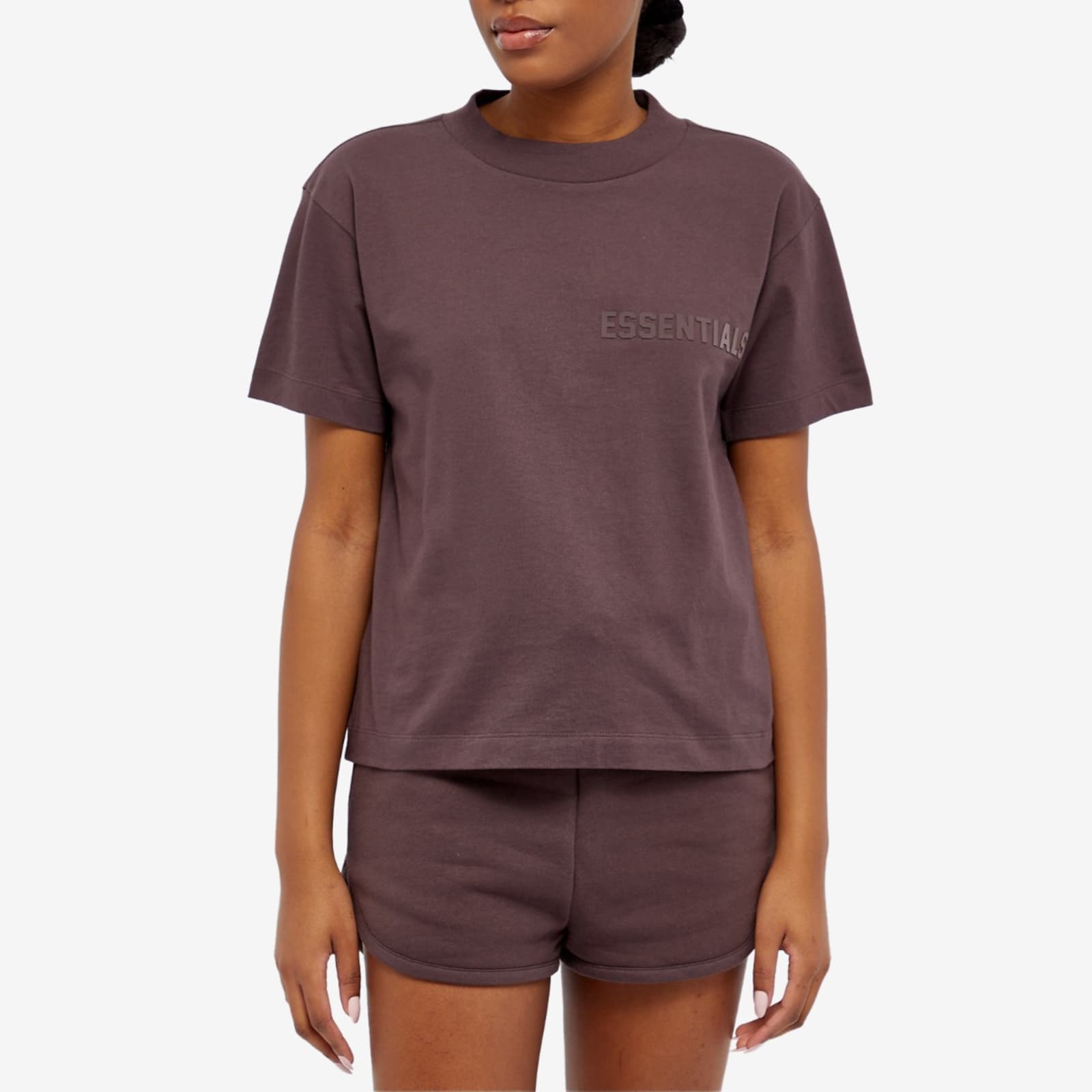 Fear of God Essentials Essential T-Shirt Plum | END.