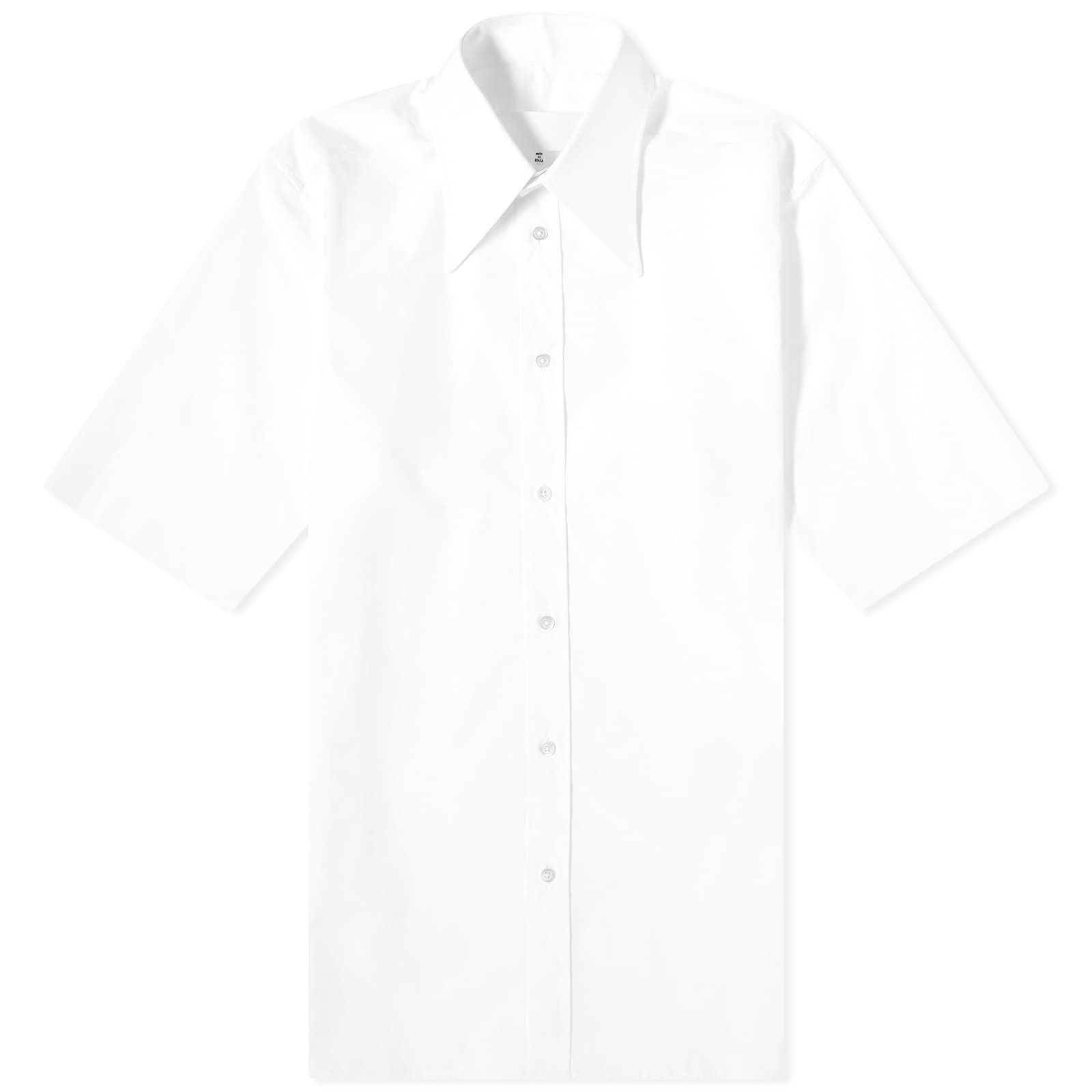 Maison Margiela Short Sleeve Poplin Shirt - White