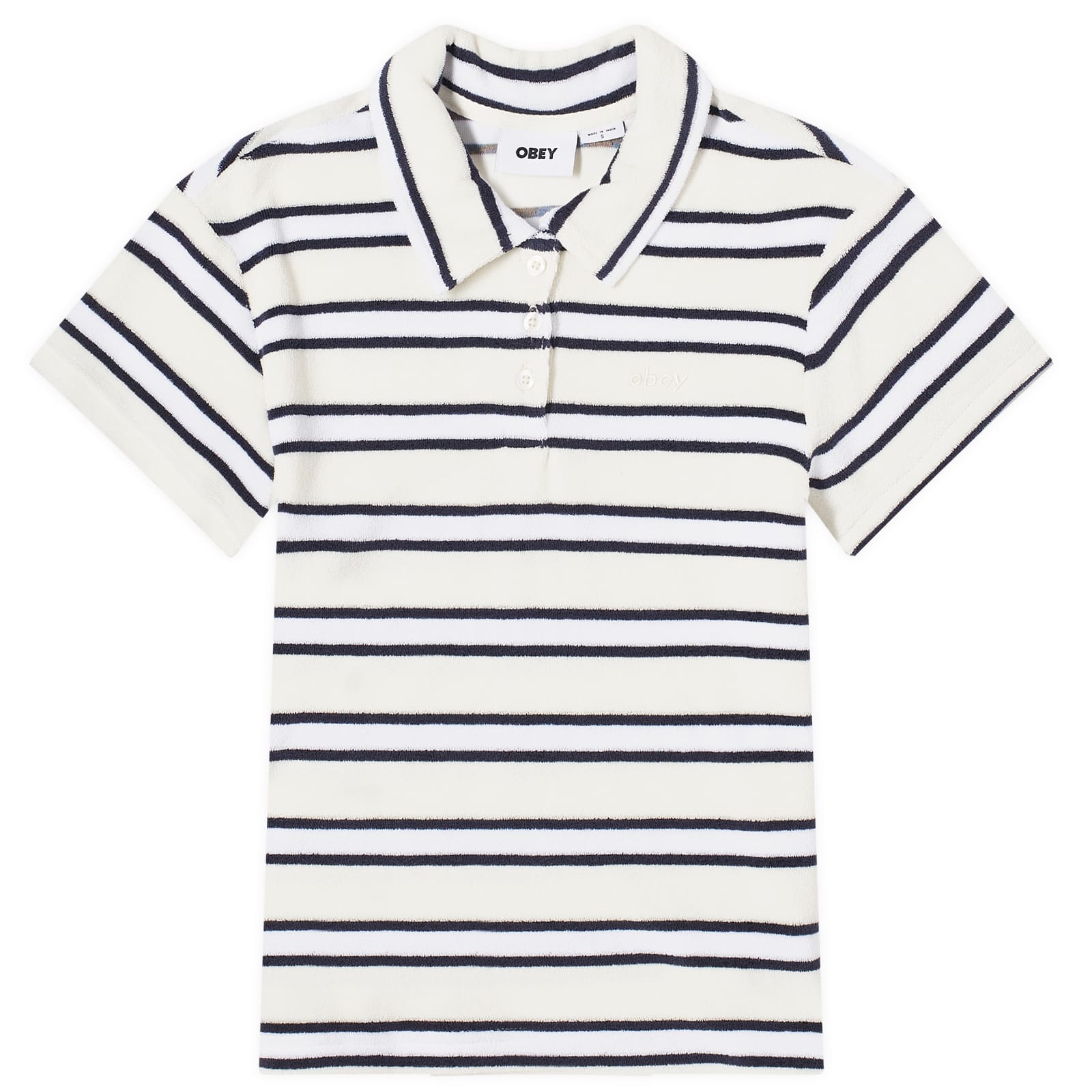 Obey Sol Polo T-Shirt - Unbleached Multi