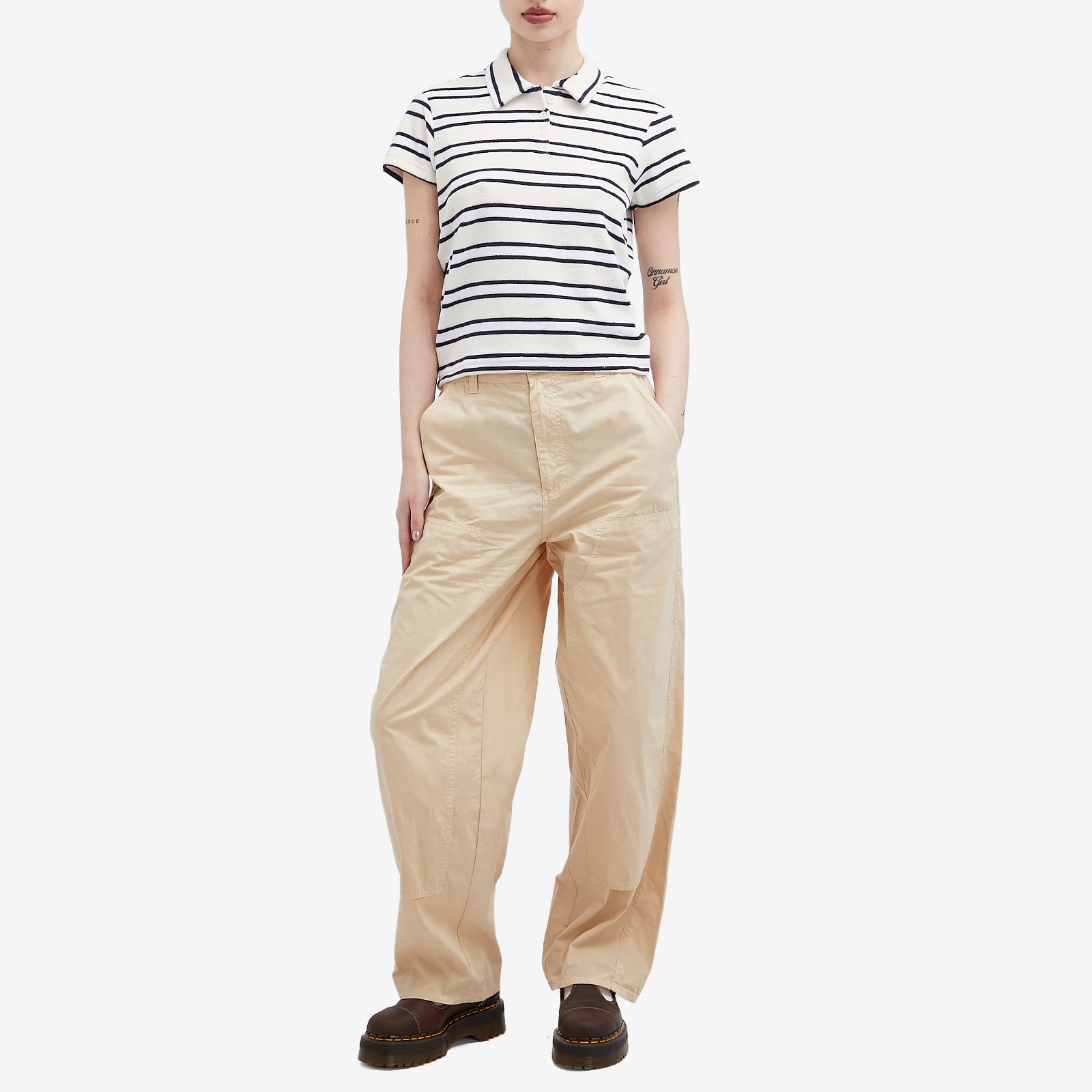 Obey Sol Polo T-Shirt - Unbleached Multi