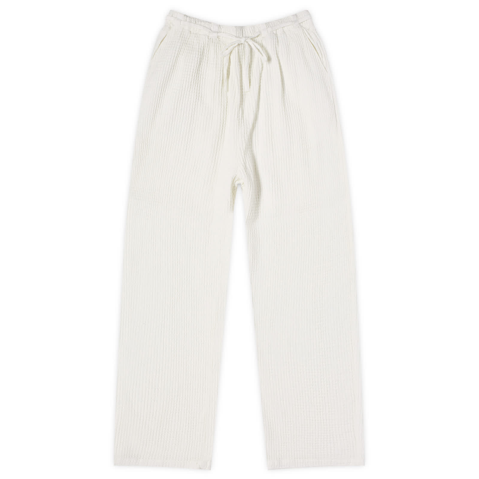 Obey Camille Waffle Trousers - Muted White