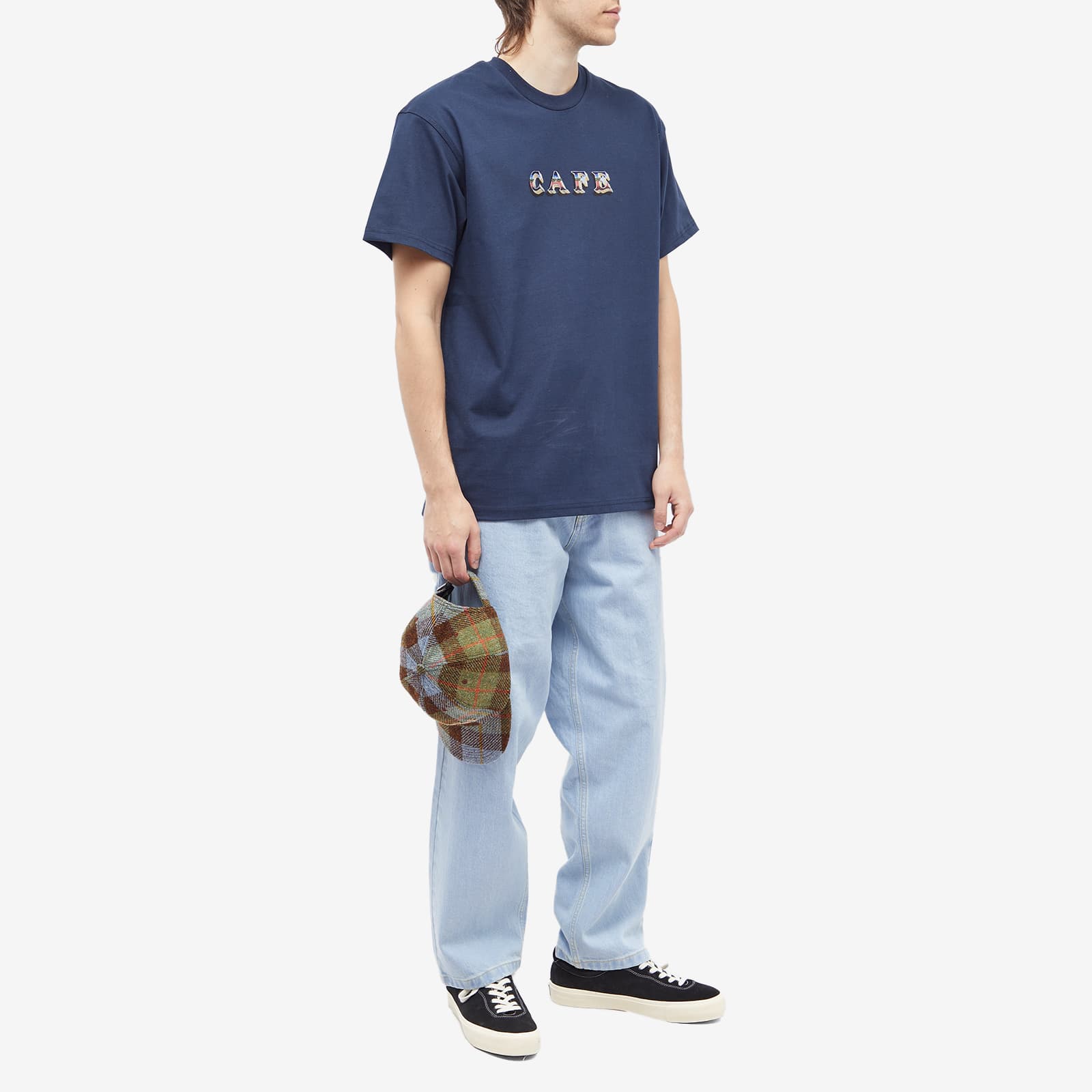 Skateboard Cafe Mr Finbar TShirt Navy END.