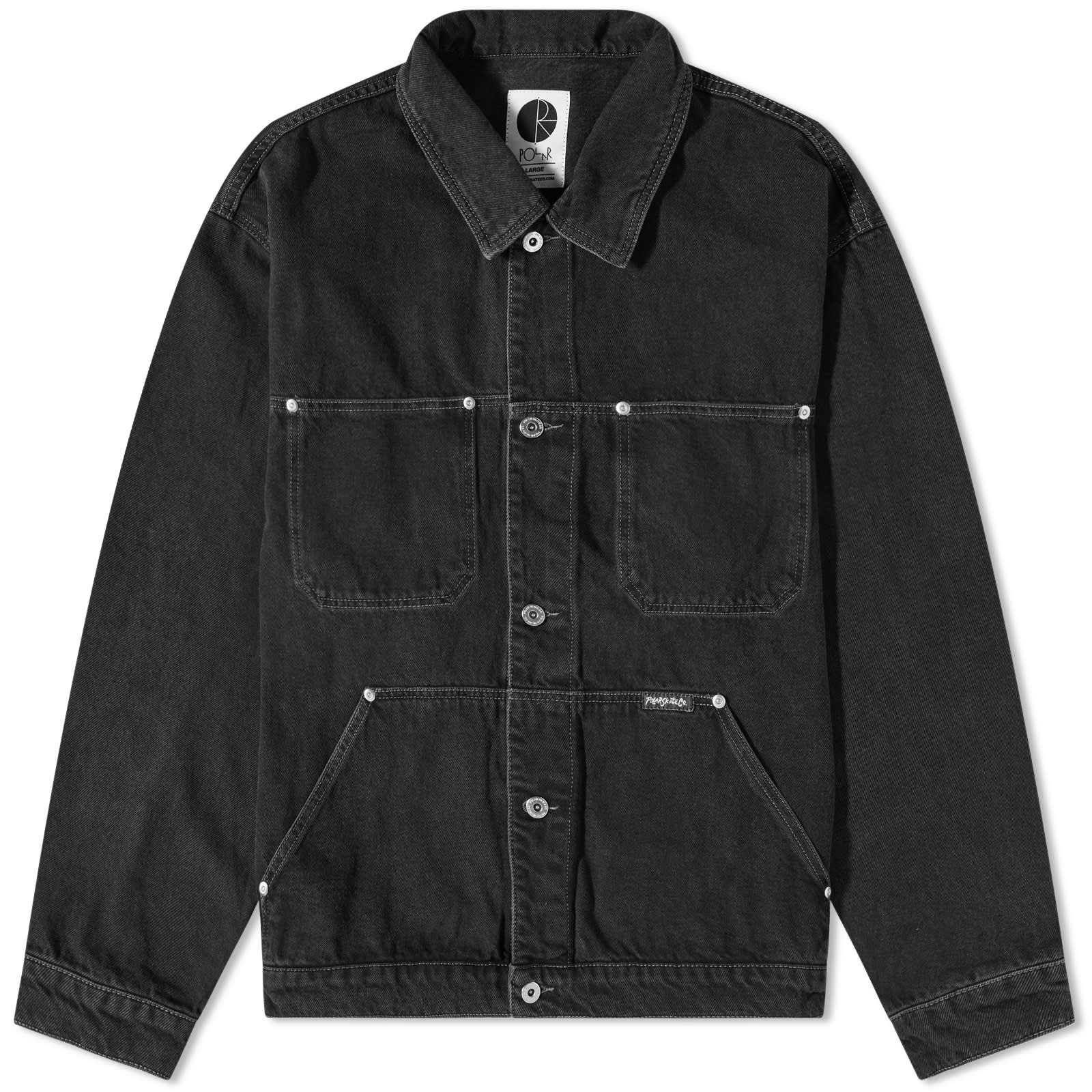 Polar Skate Co. Patrik Denim Jacket Silver Black END. (GB)