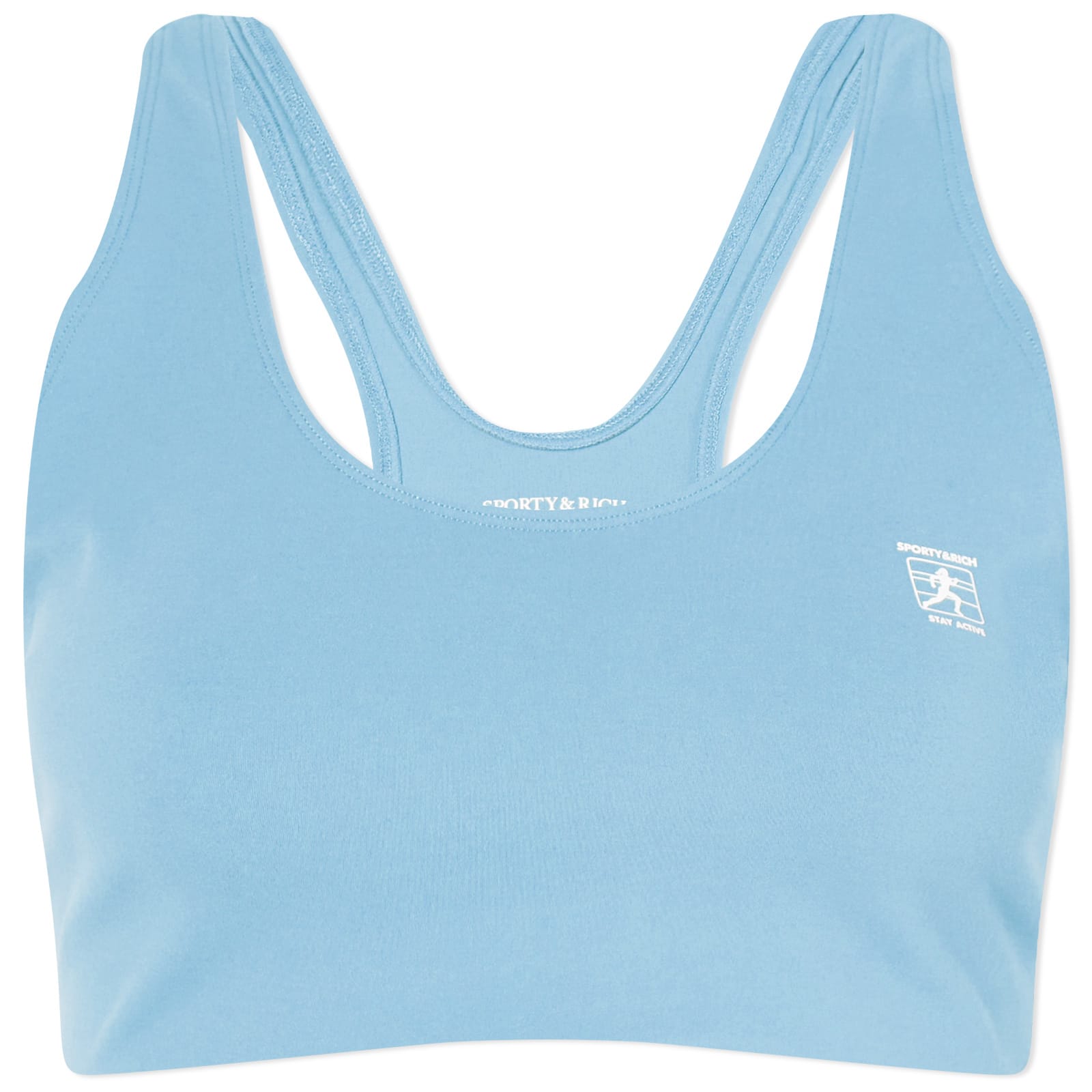 Sporty & Rich Runner Sports Bra Atlantic & White END. (Global)