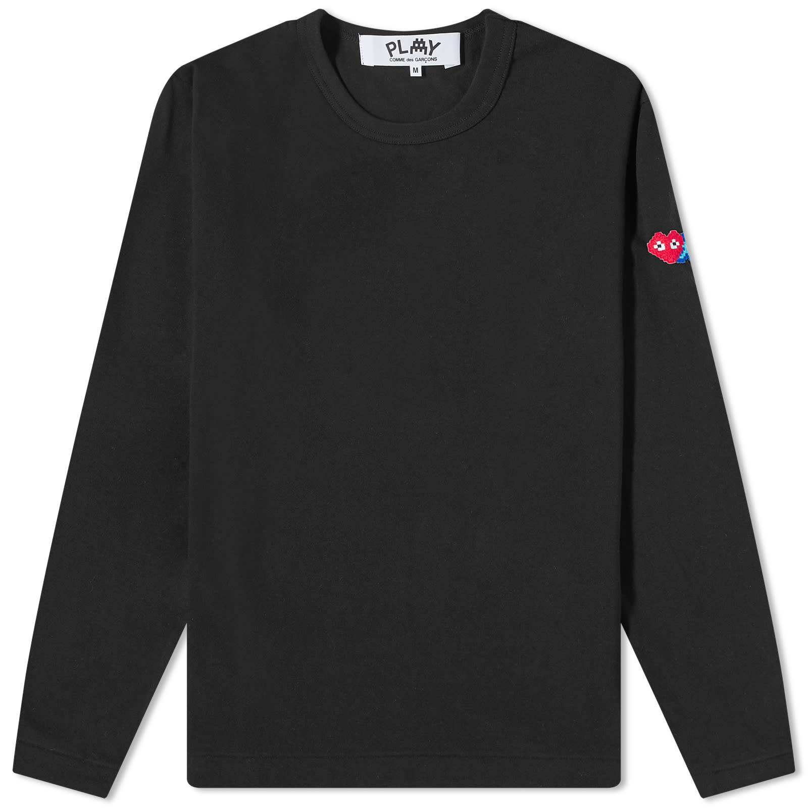 Comme des Garçons Play Long Sleeve Invader T-Shirt - Black