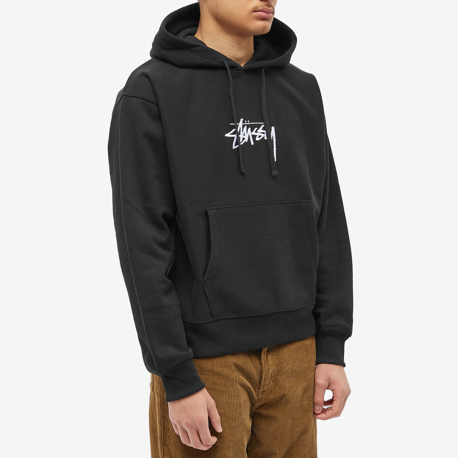 Stussy stock logo hoodie cement clearance