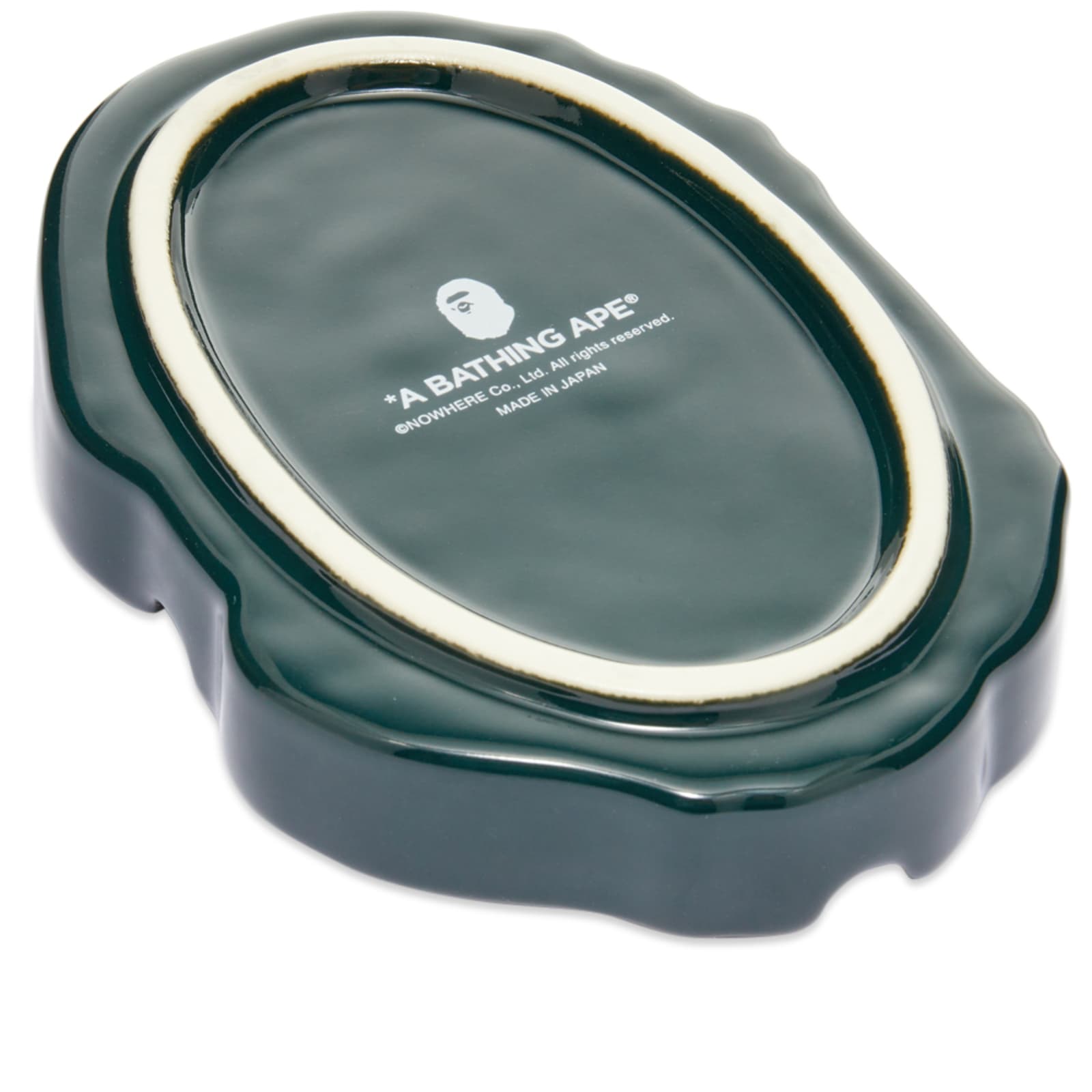 A Bathing Ape ABC Camo Ape Head Ashtray Green END.