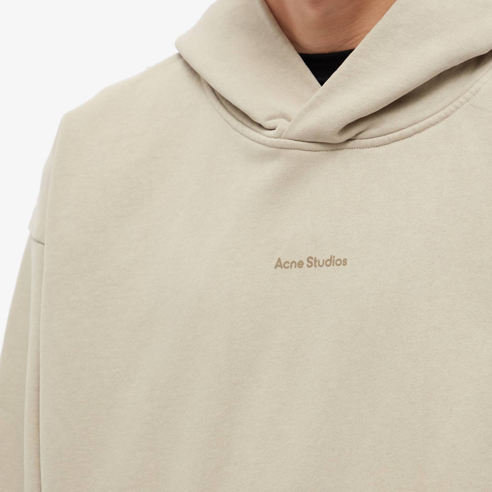 Acne Studios Franklin Stamp Hoodie - Oyster Grey