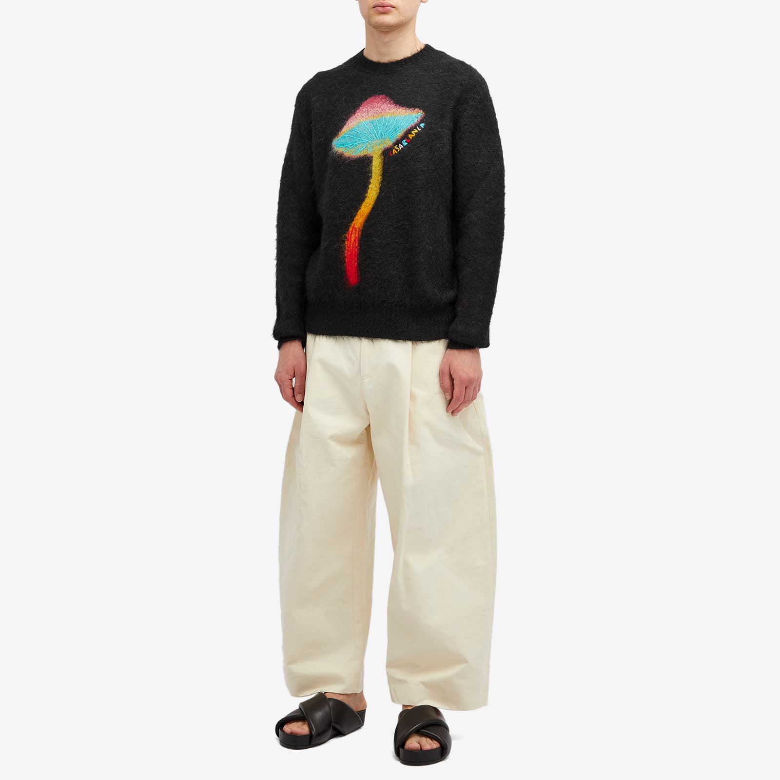 Casablanca Rainbow Mushroom Mohair Jumper Black END. (US)