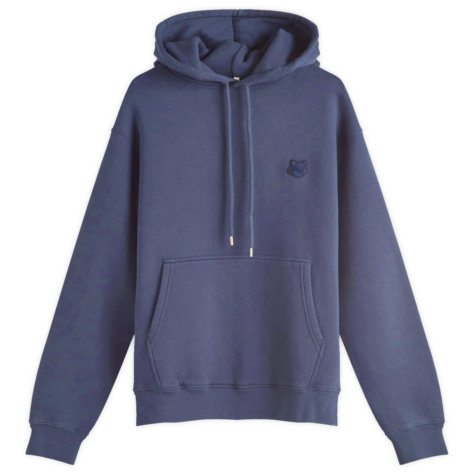 Maison Kitsune Bold Fox Head Patch Comfort Hoodie - Ink Blue