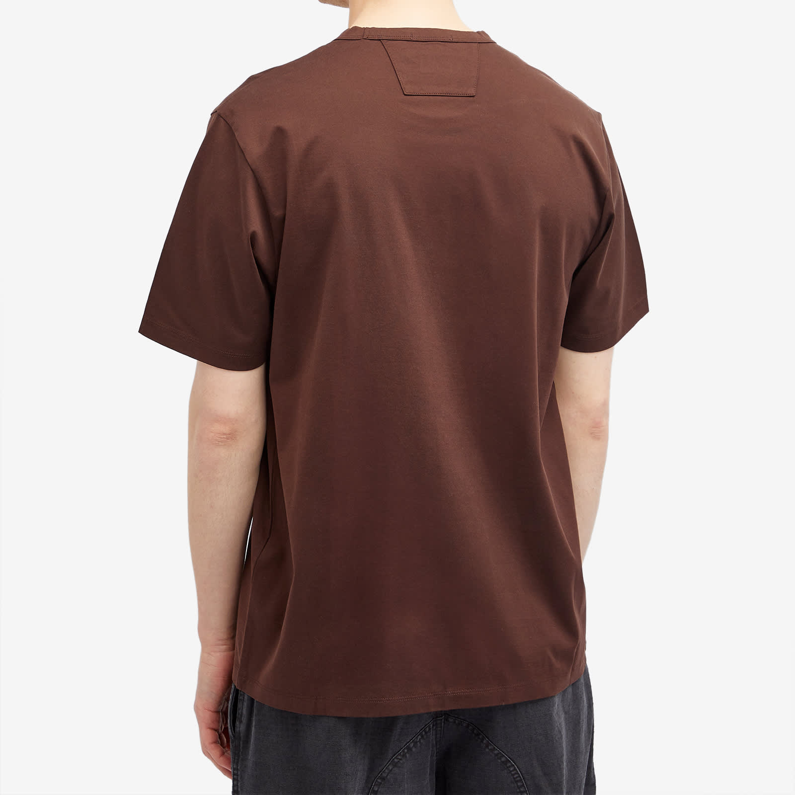 C.P. Company Metropolis Embossed Logo Badge T-Shirt - Rum Raisin