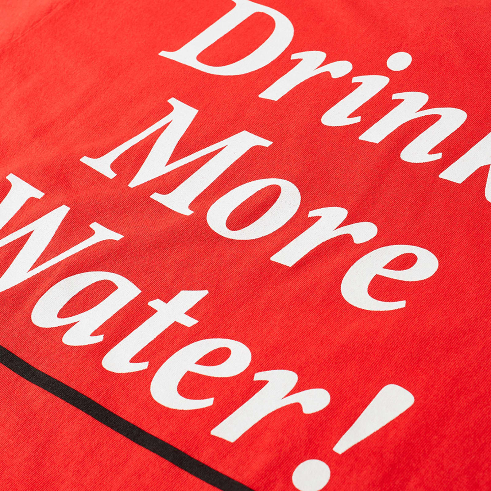 Sporty & Rich Drink More Water TShirt Sport Red & White END.
