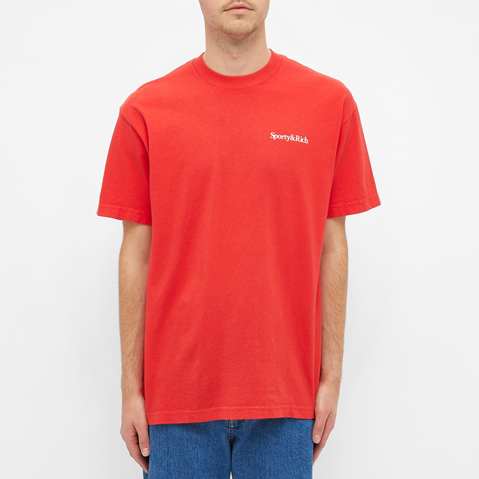 Sporty & Rich Drink More Water TShirt Sport Red & White END. (UK)