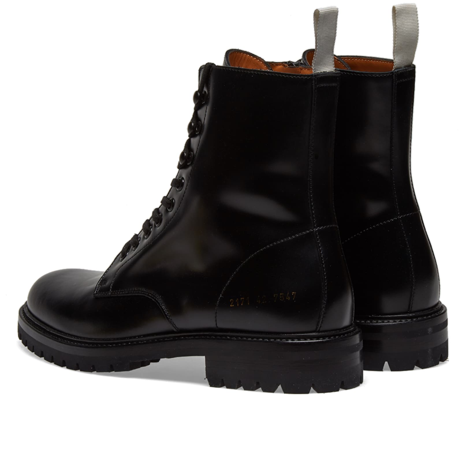 Common Projects Lug Sole Combat Boot Black END. (US)