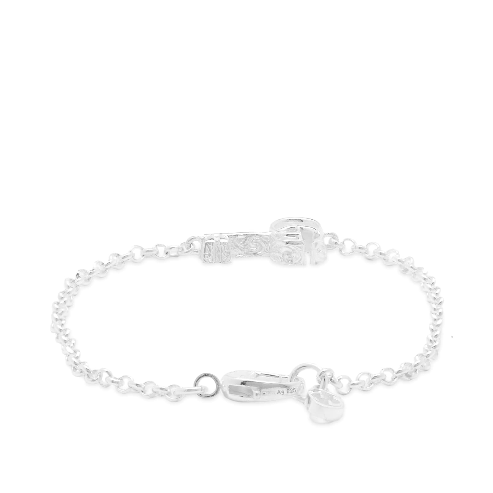 Gucci GG Marmont Key Bracelet Silver END.