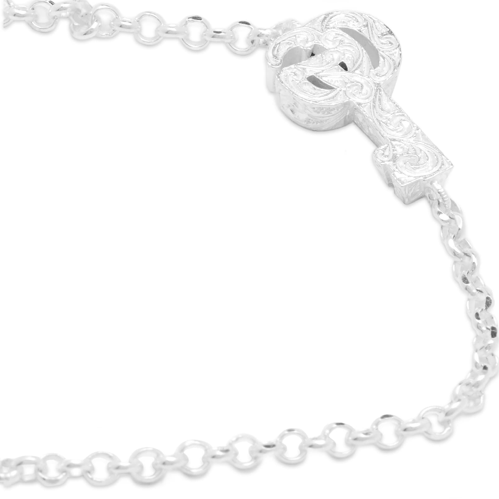 Gucci GG Marmont Key Bracelet Silver END.