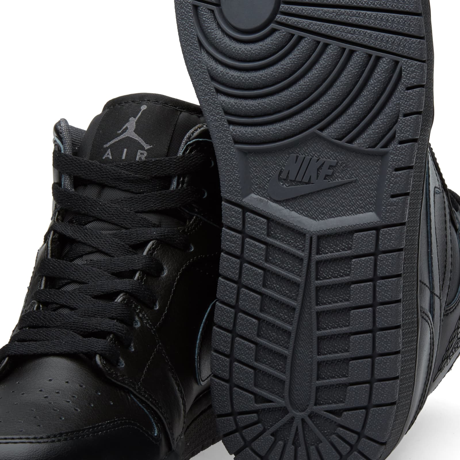 air jordan 1 mid black black black