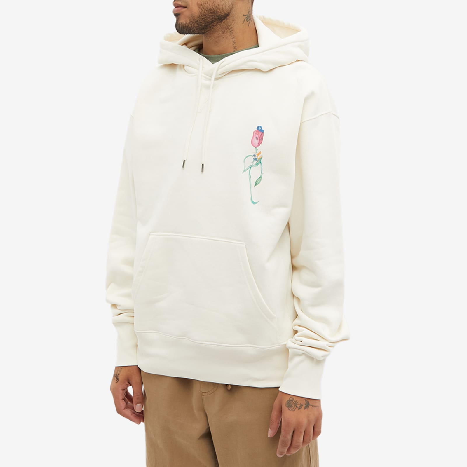 Off white flowers hoodie Clearance