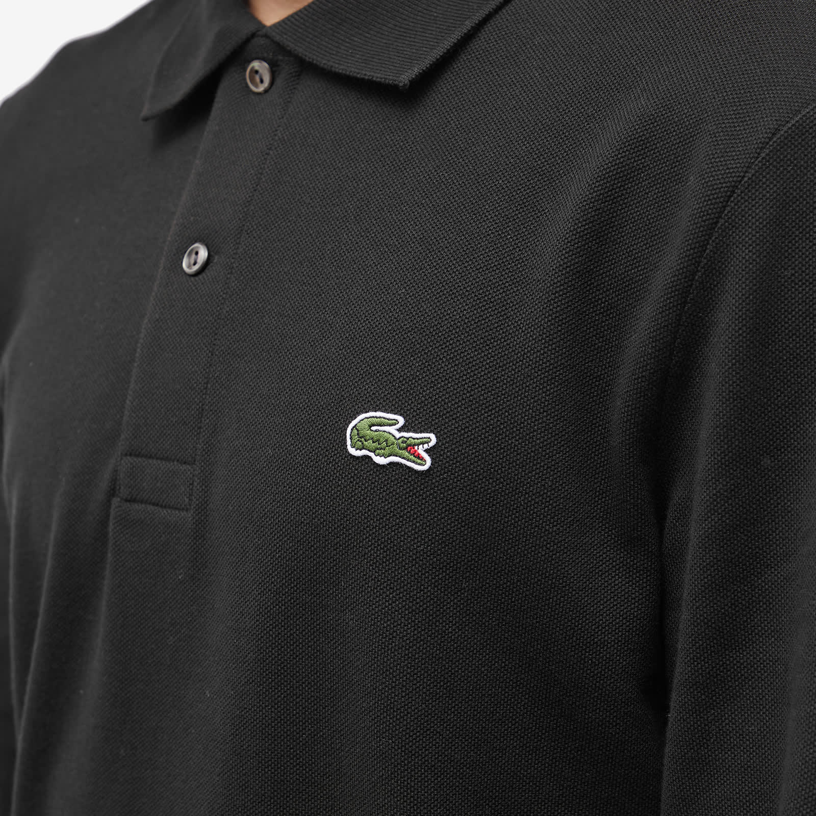 Lacoste Long Sleeve Classic Polo - Black