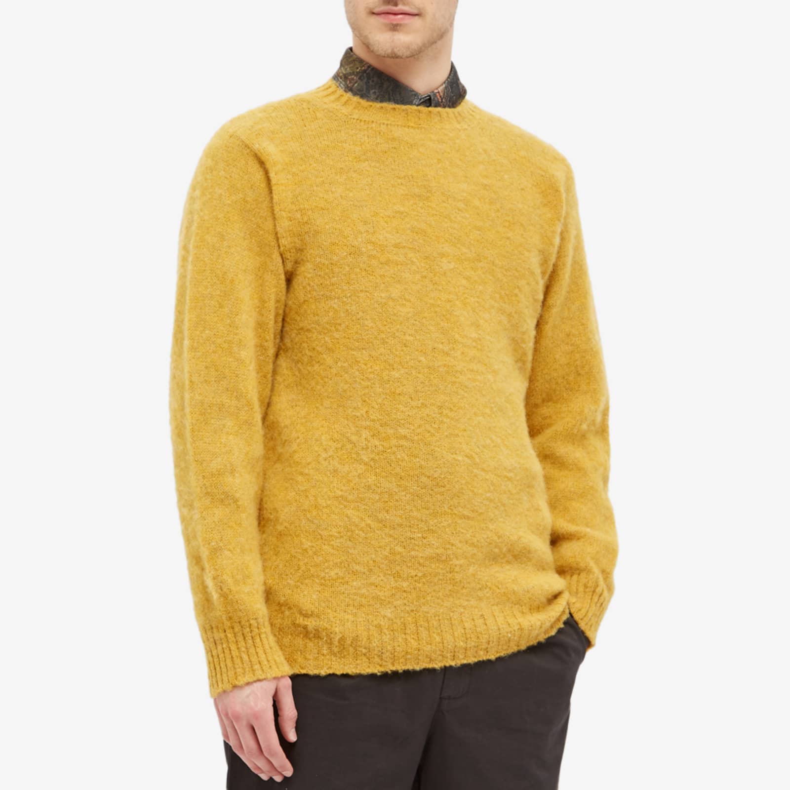 Shetland Woollen Co. Shaggy Crew Knit Scotch Broom END. (GB)