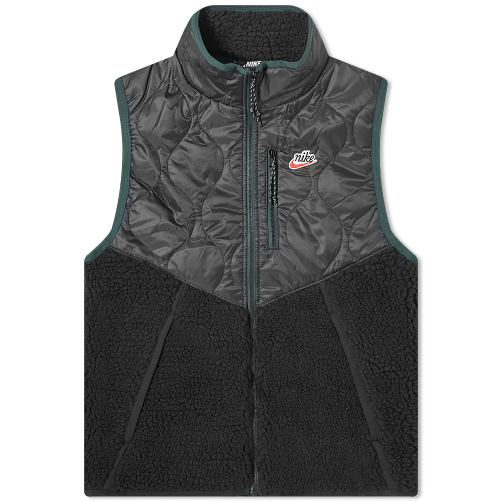 Nike Heritage Insulated Vest - Black & Pro Green