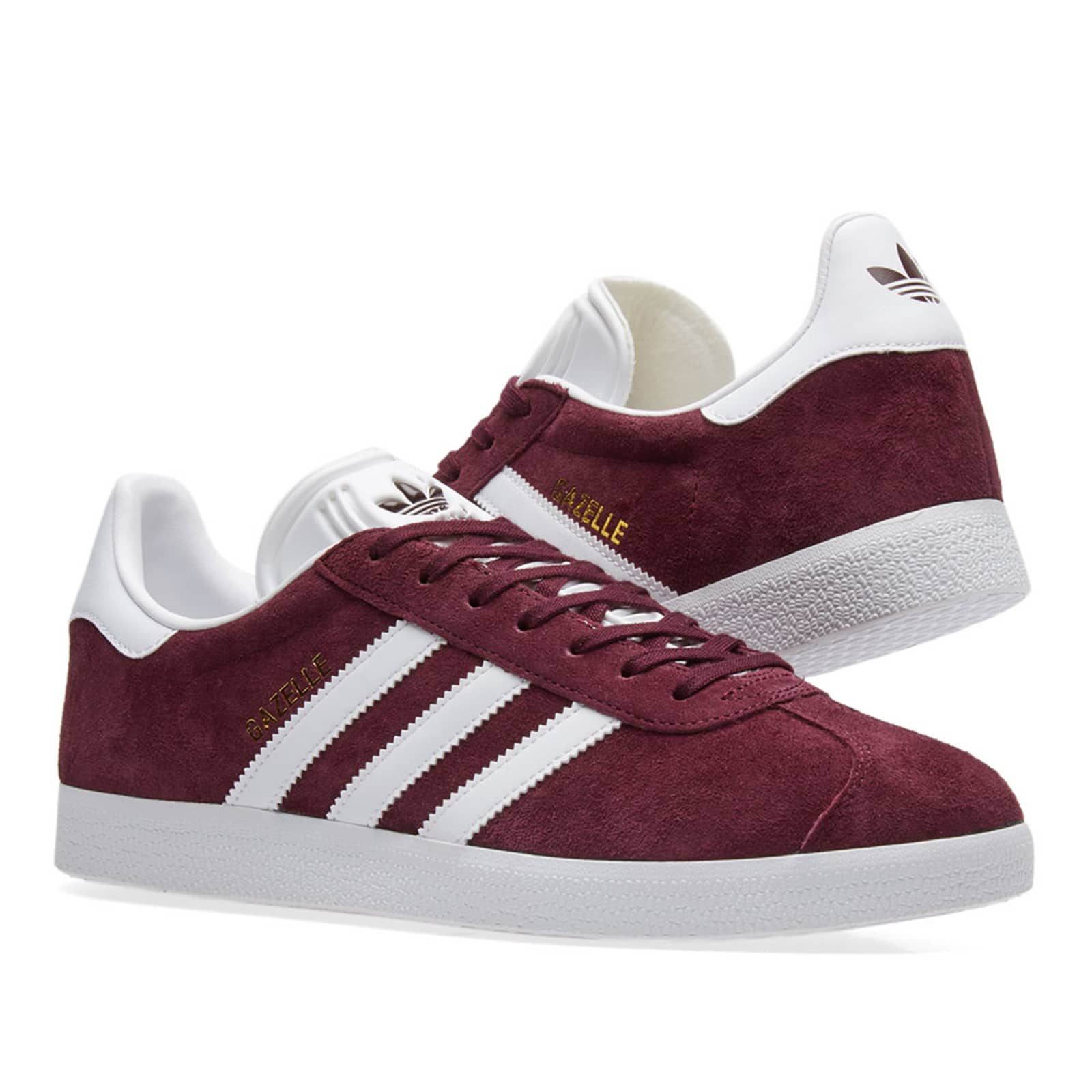 maroon adidas gazelle mens