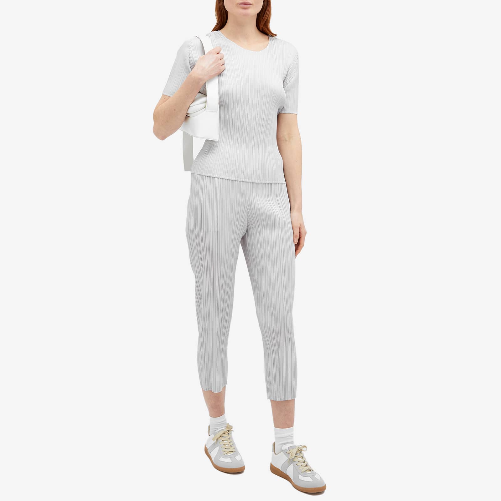 Pleats Please Issey Miyake Basics Pleats T-Shirt - Grey