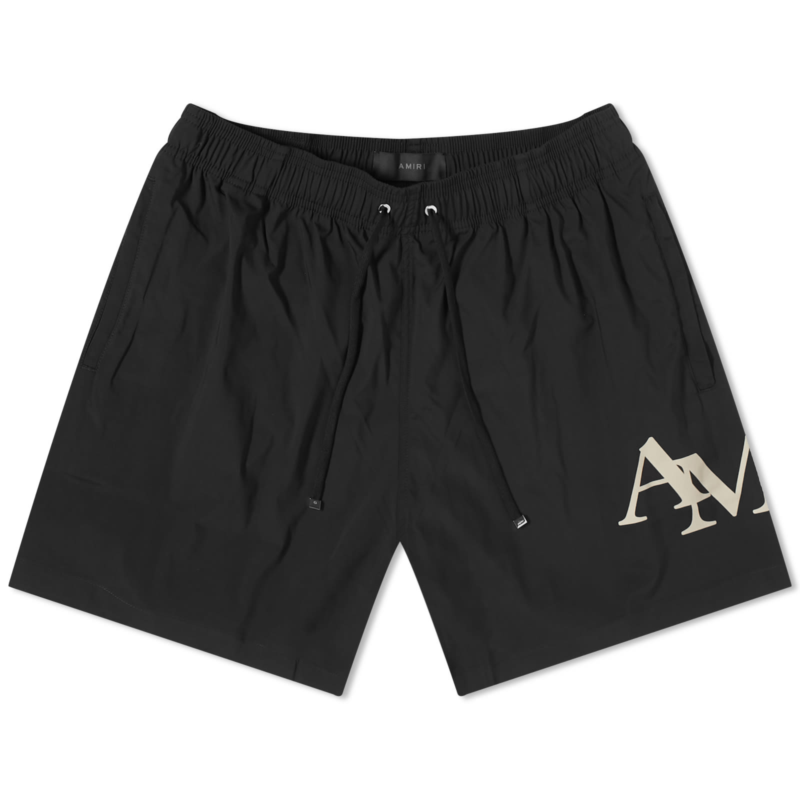 AMIRI Staggered Swim Short Black END.