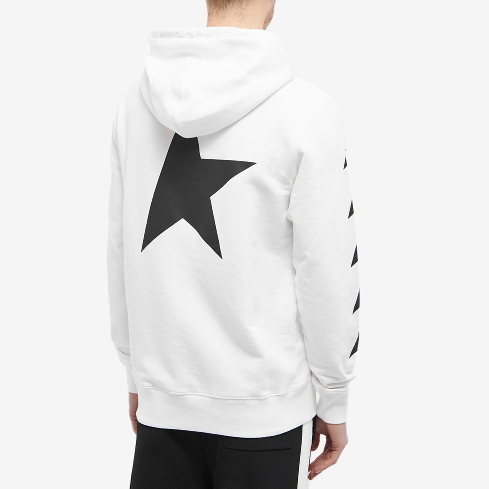 Golden Goose Star Alighiero Hoodie - Vintage White & Black