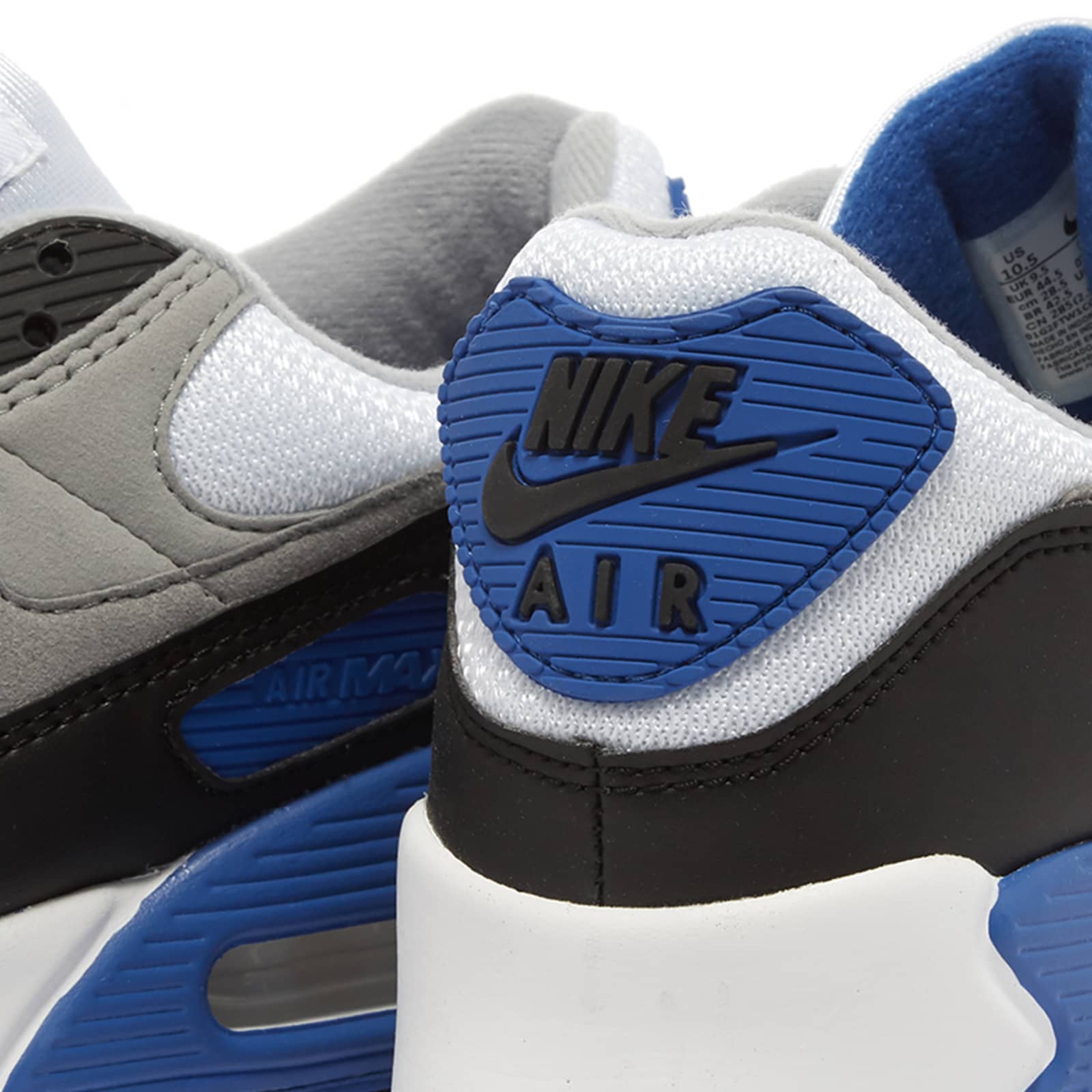 air max 90 white grey