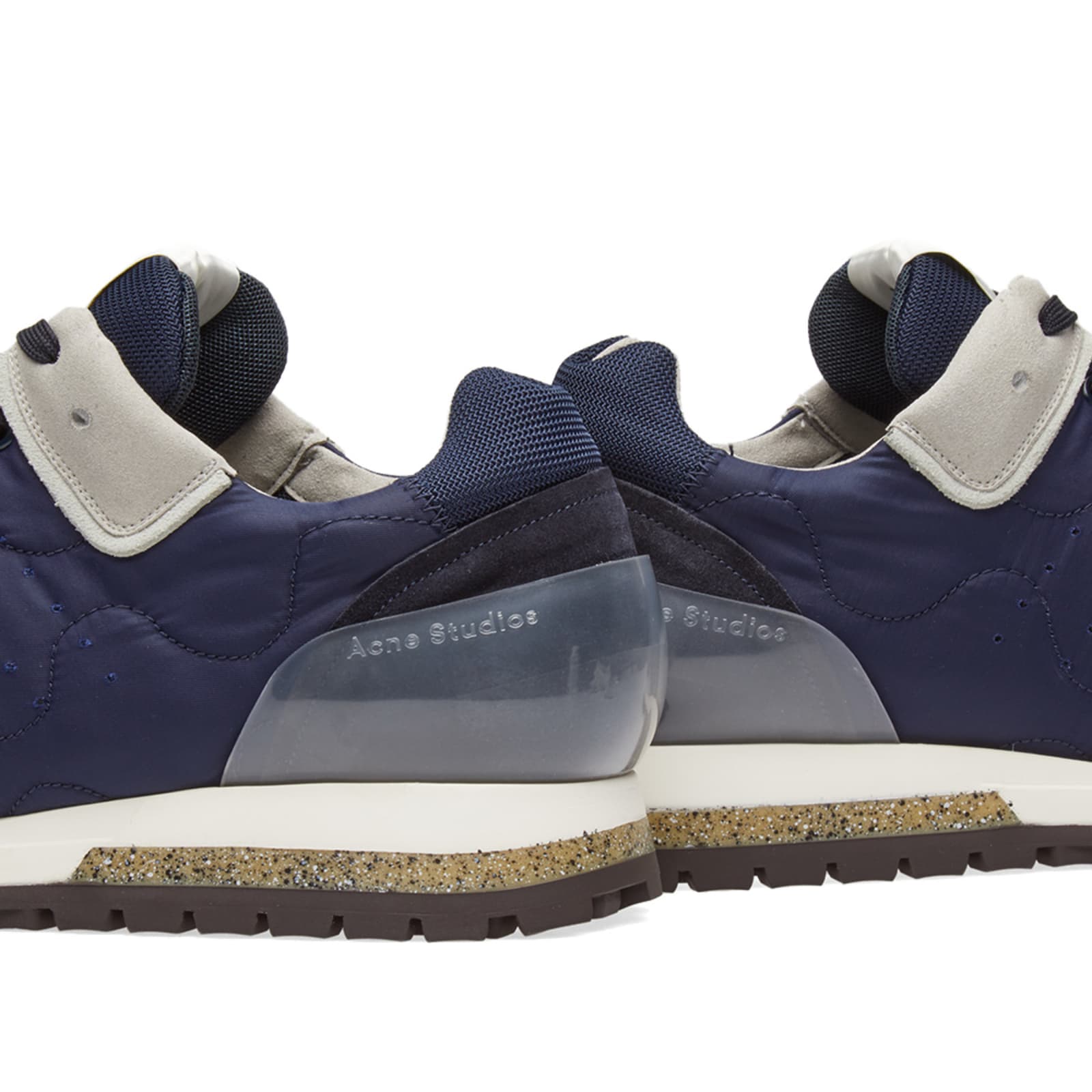 Acne Studios Jimmy Quilt Sneaker Navy & Frosted END.