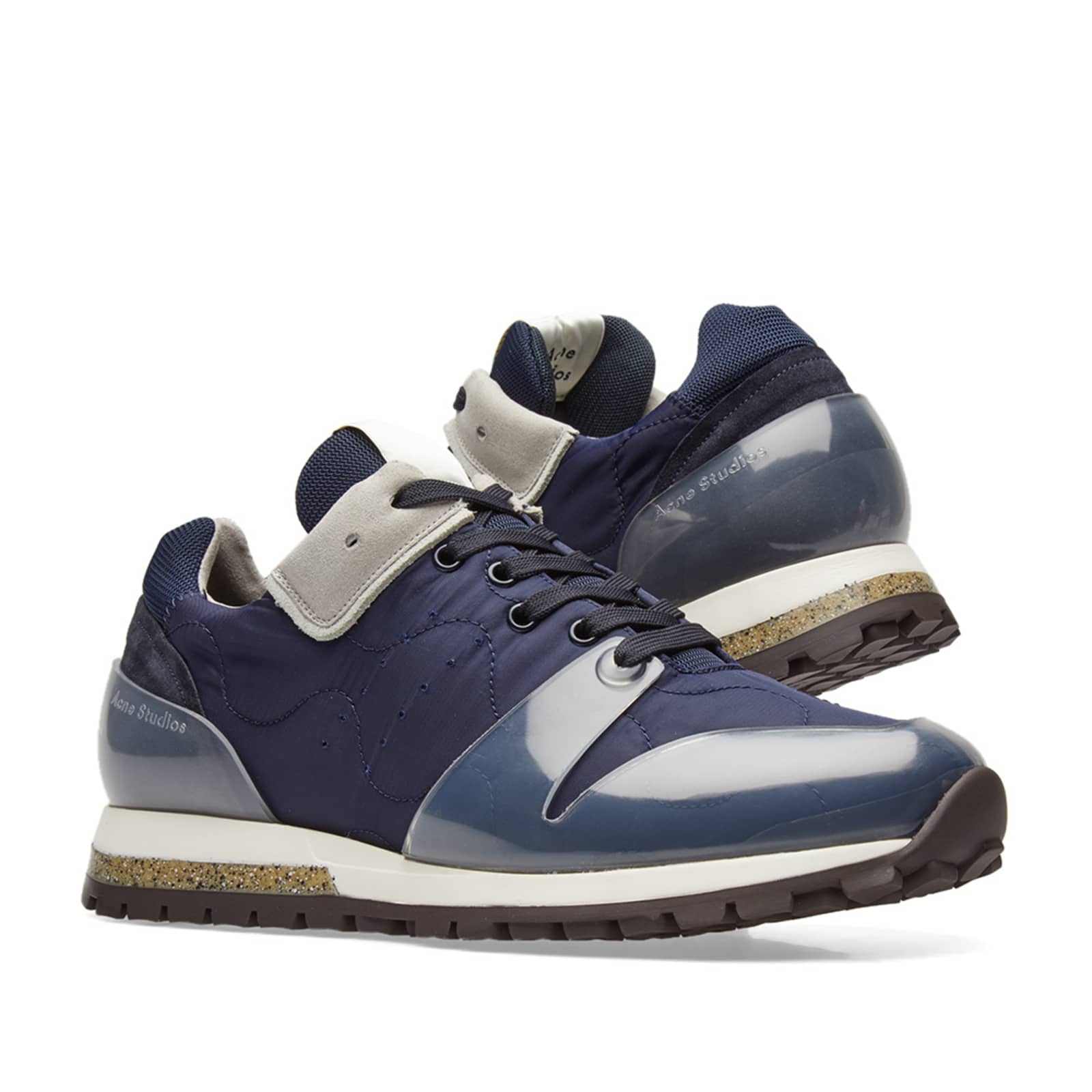 Acne Studios Jimmy Quilt Sneaker Navy & Frosted END.