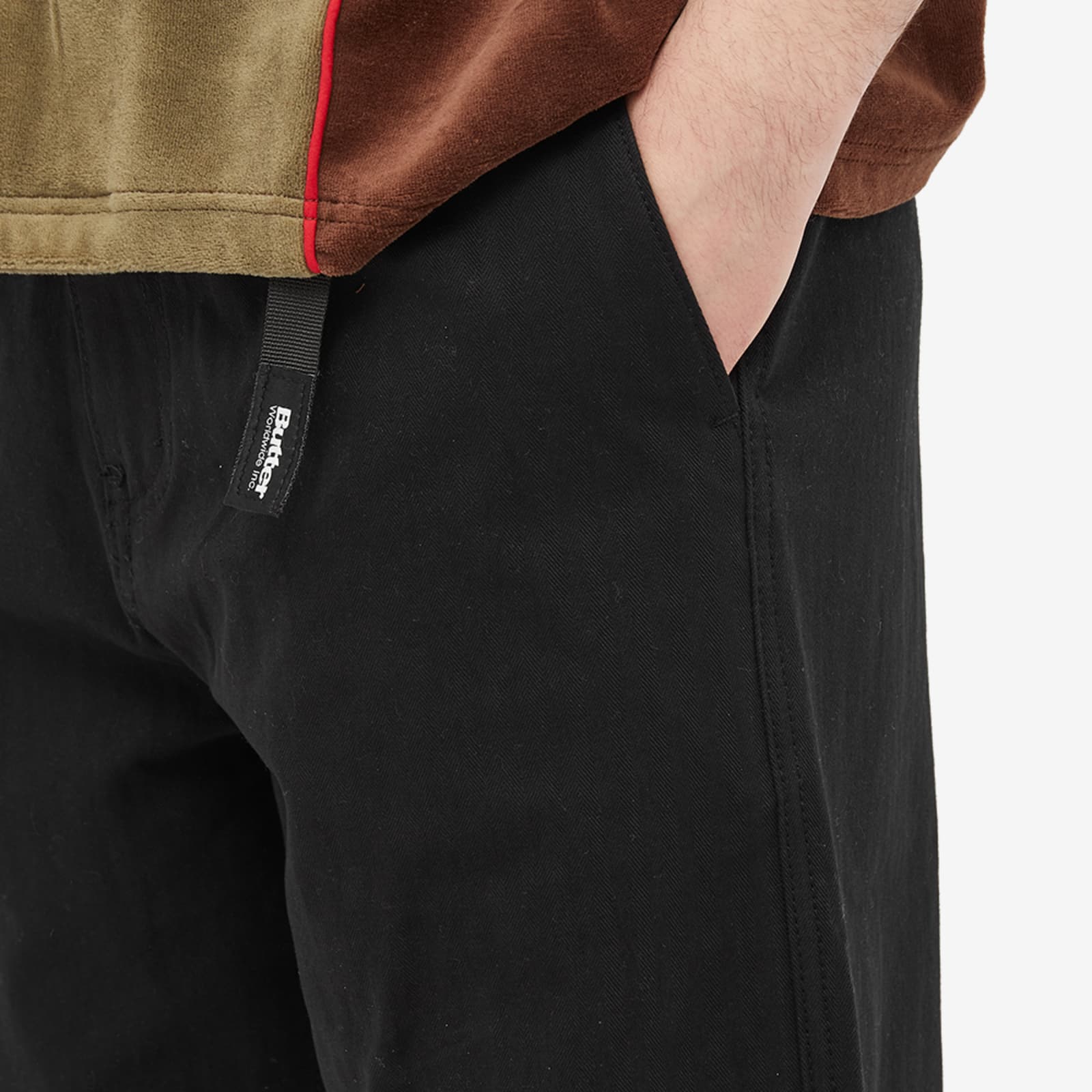 Butter Goods Herringbone Hike Pants Black END.