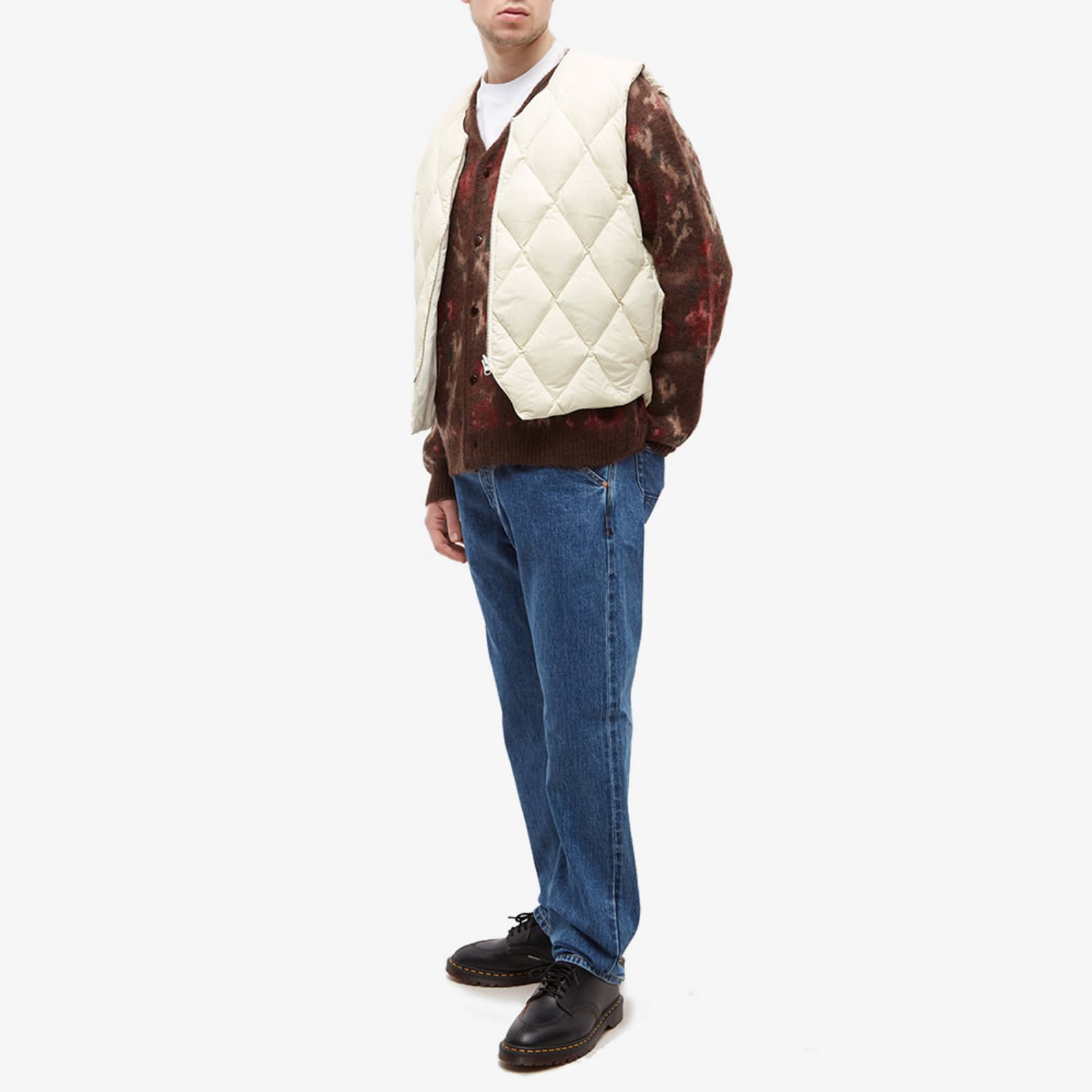 Stussy Reversible Quilted Vest Cream END.