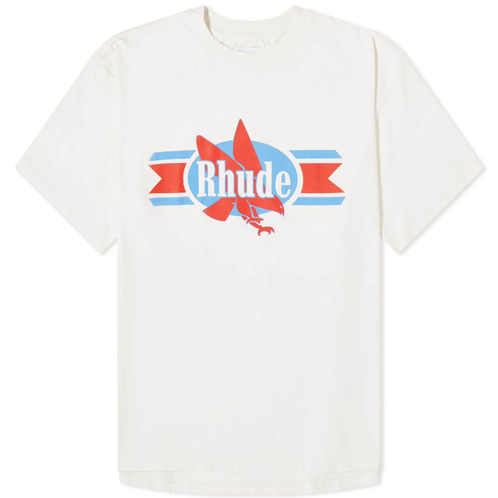 Rhude Chevron Eagle T-Shirt - Vintage White