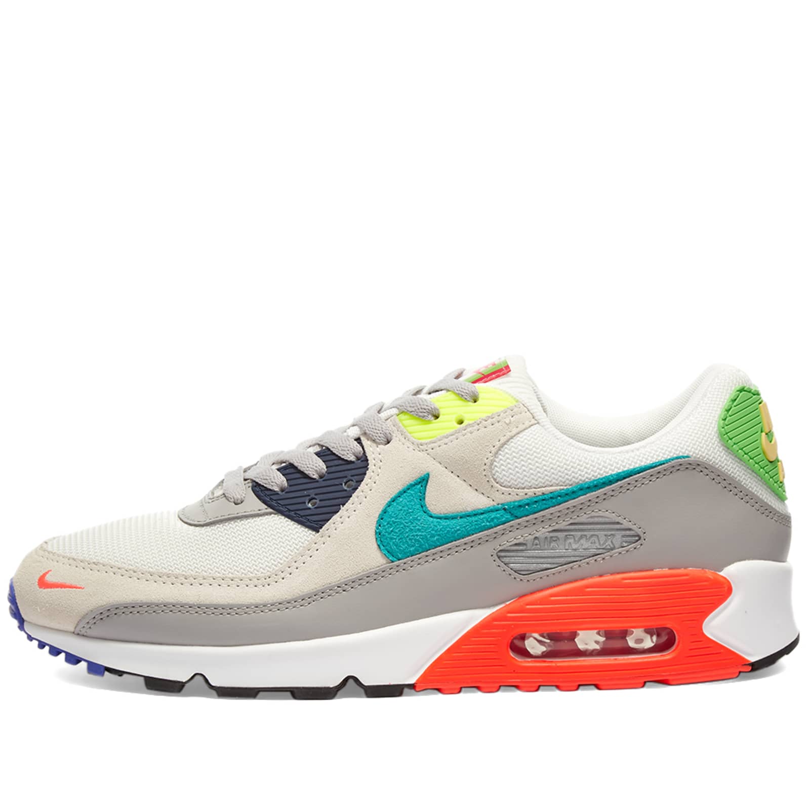 Nike Air Max 90 SE - Grey, White, Red & Lemon