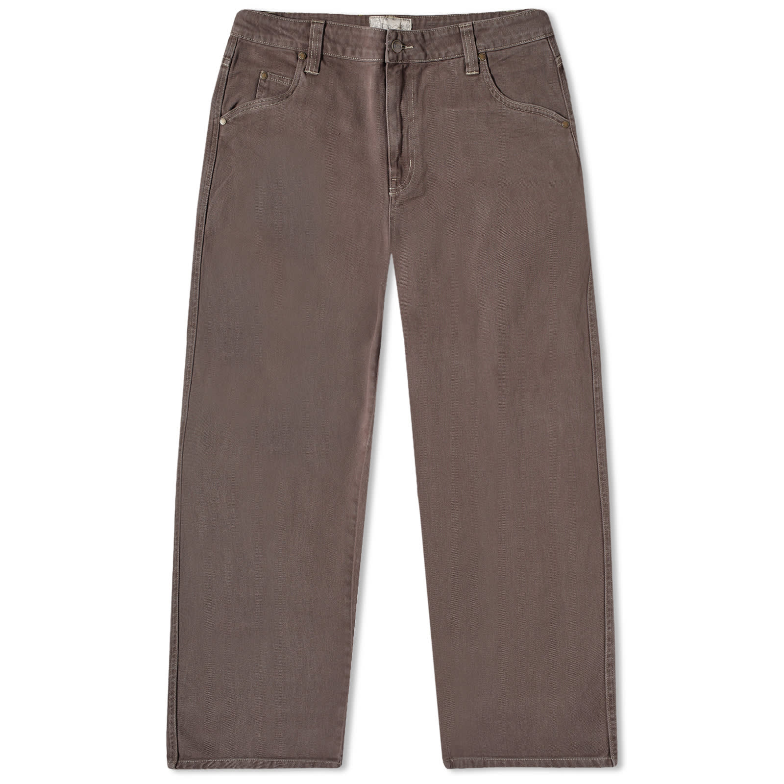 Dime Baggy Denim Pant - Brown Washed