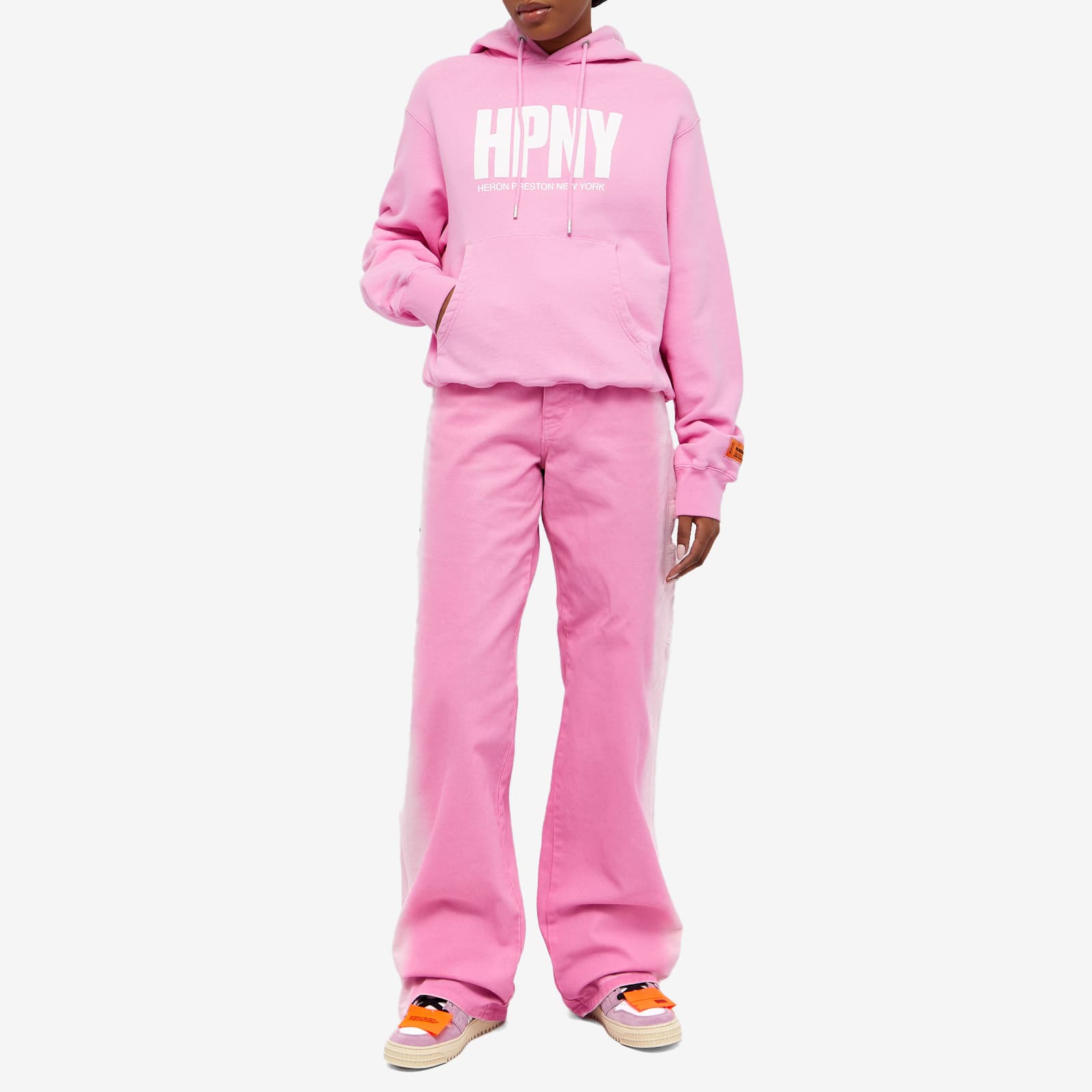 Heron preston pink sweatshirt clearance