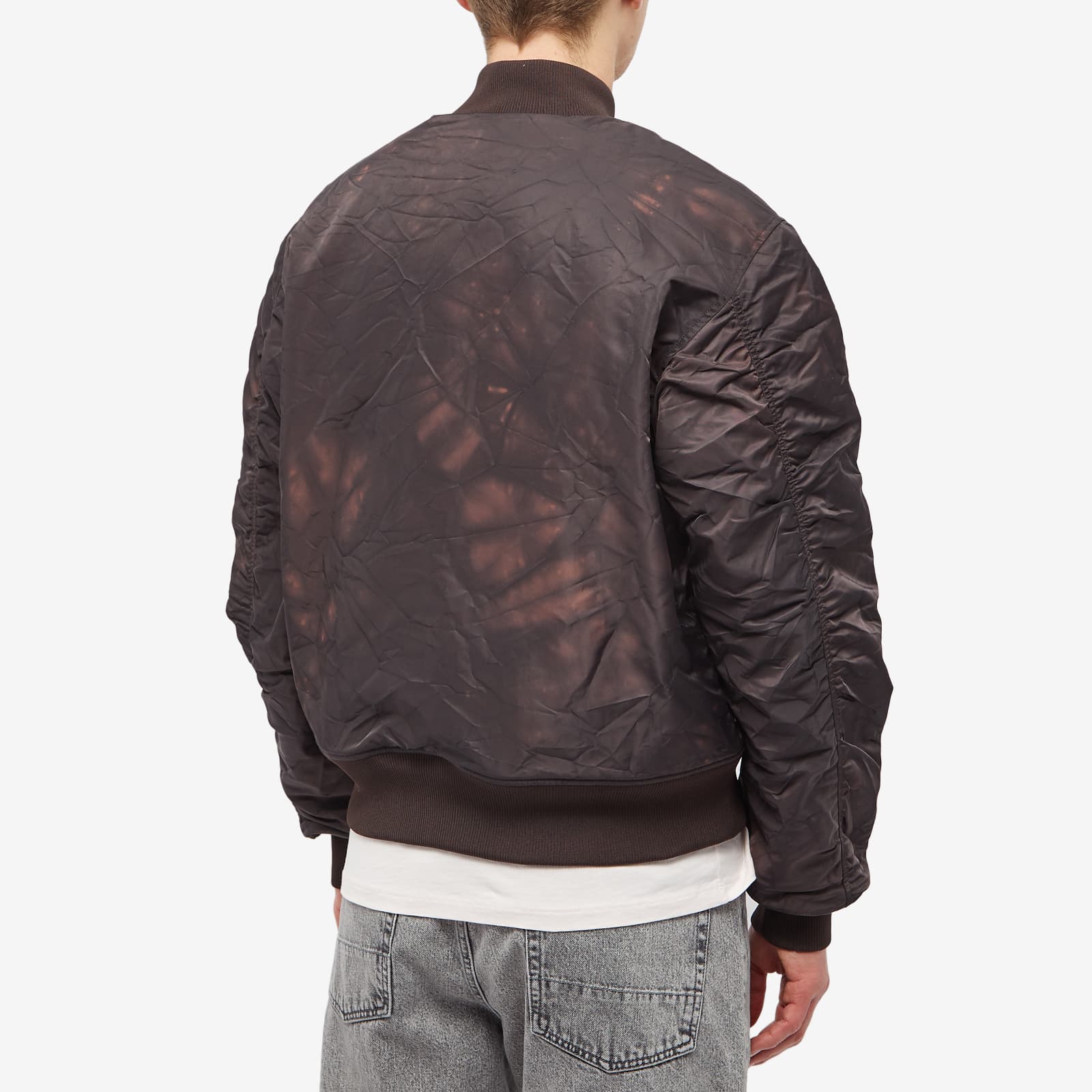 Stussy Stussy Dyed Nylon Bomber Jacket - Brown