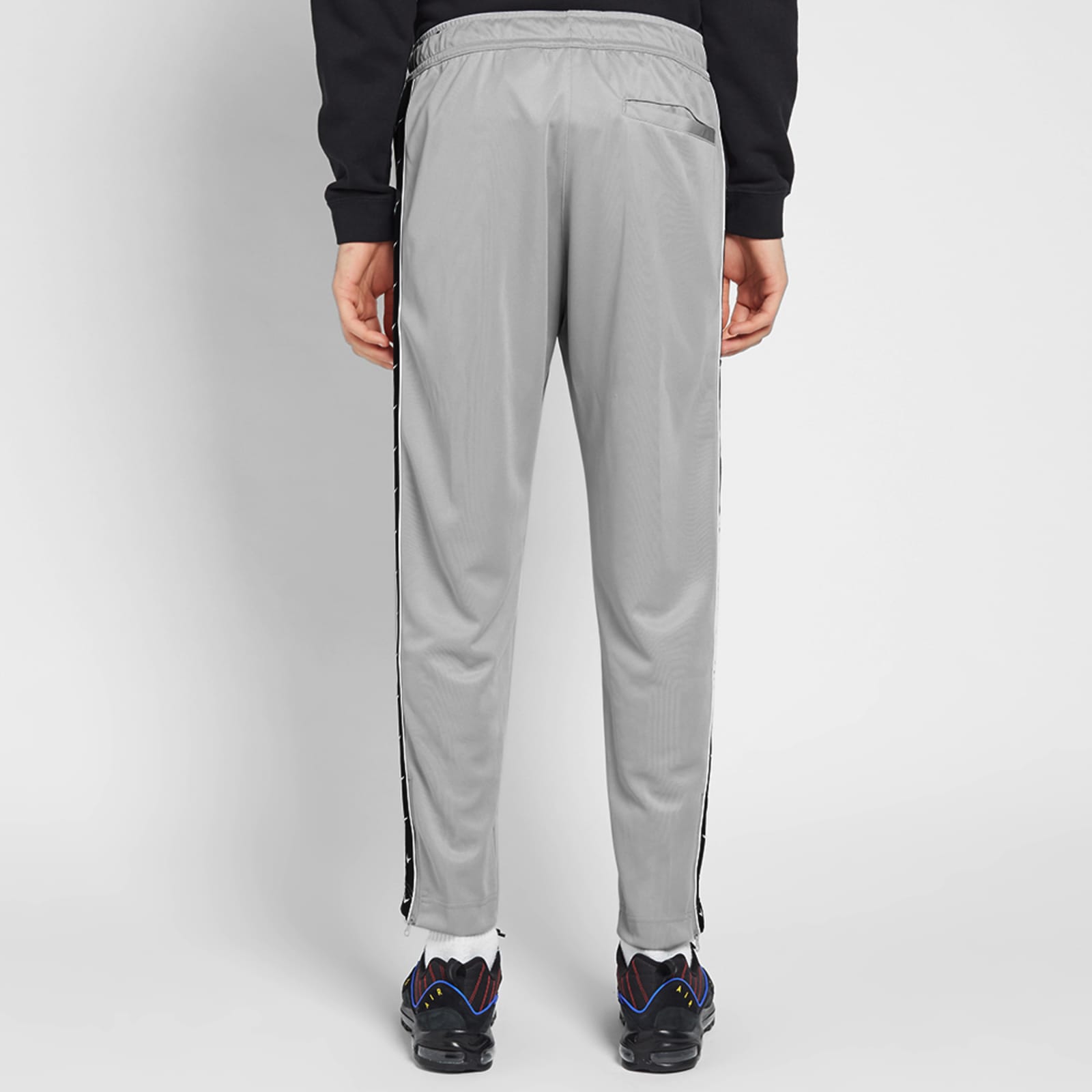 Nike Taped Poly Track Pant Wolf Grey & White END. (US)
