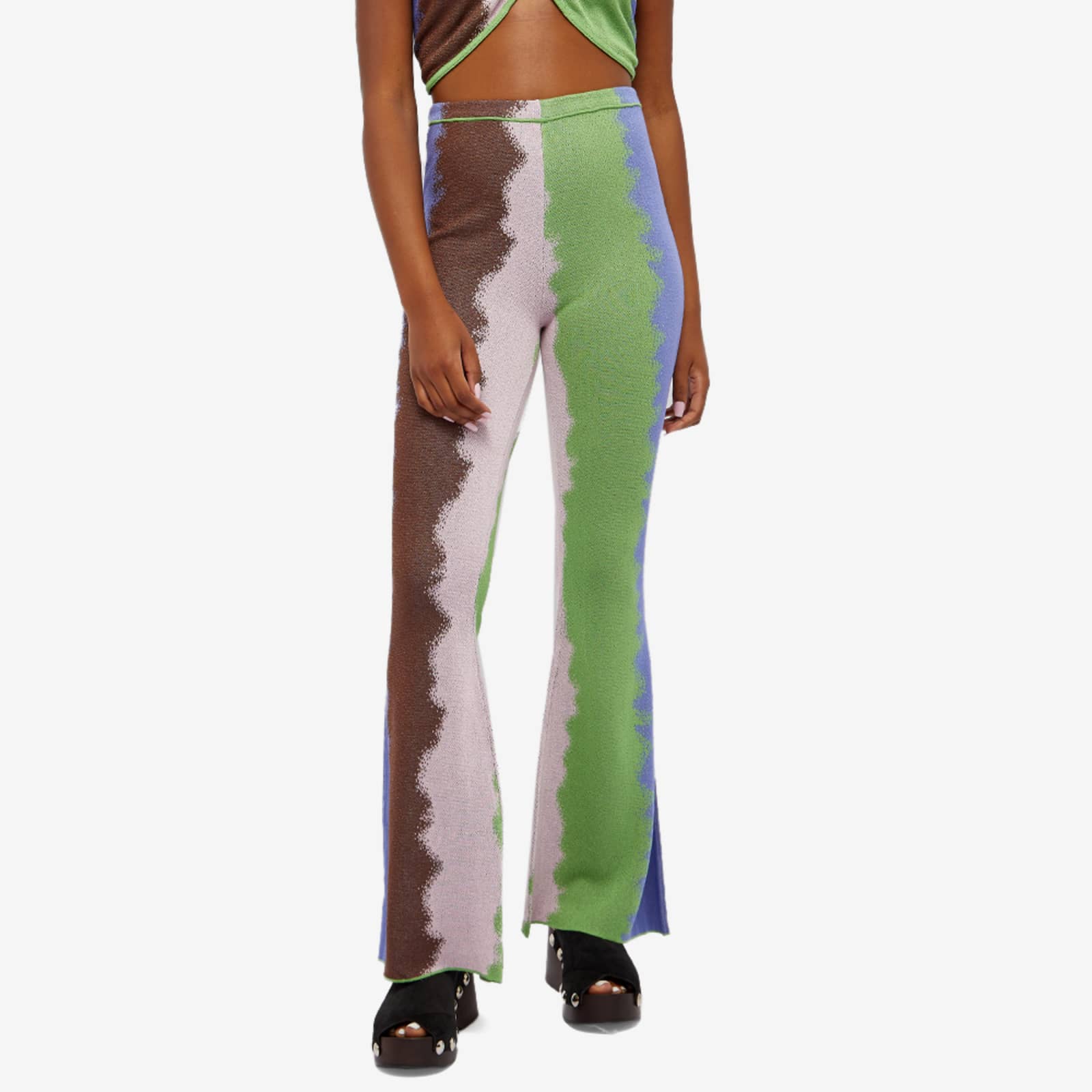 House Of Sunny She's Electric Knitted Flared Pant Multi END. (IT)