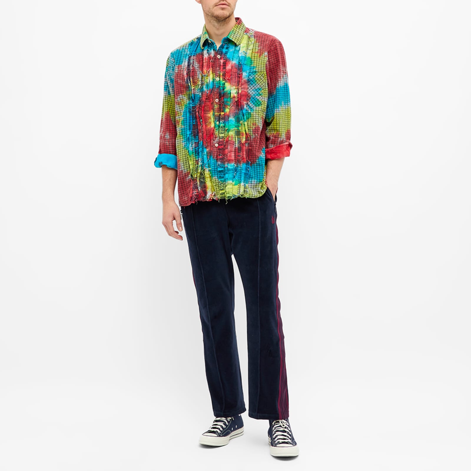 needles tie dye shirt