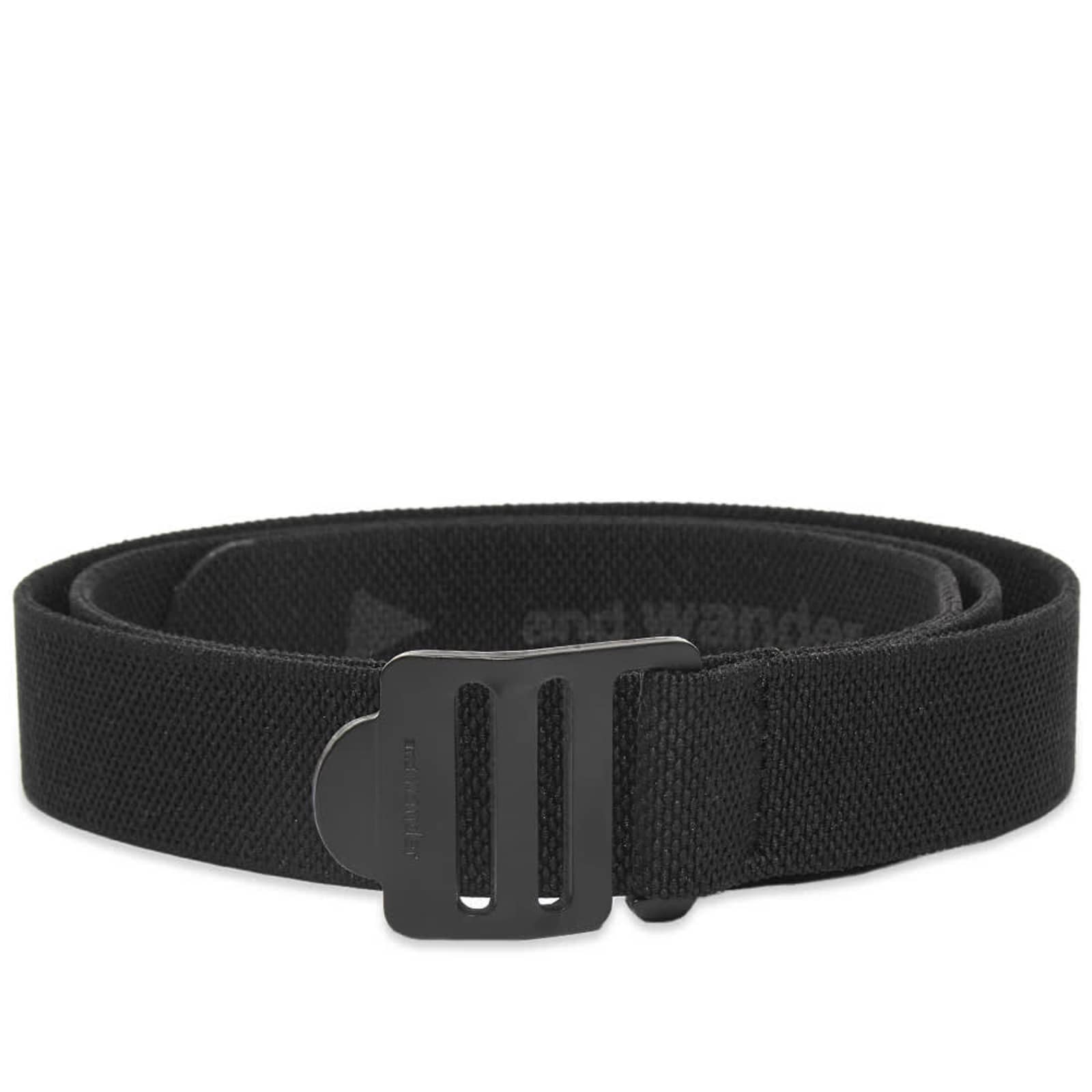 and wander Stretch Tape Belt Black END. (GB)
