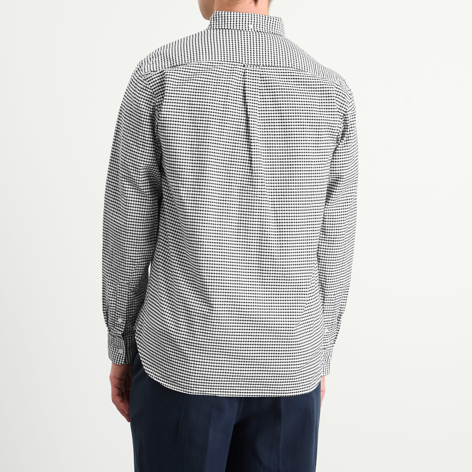 Beams Plus Button Down Gingham Oxford Shirt