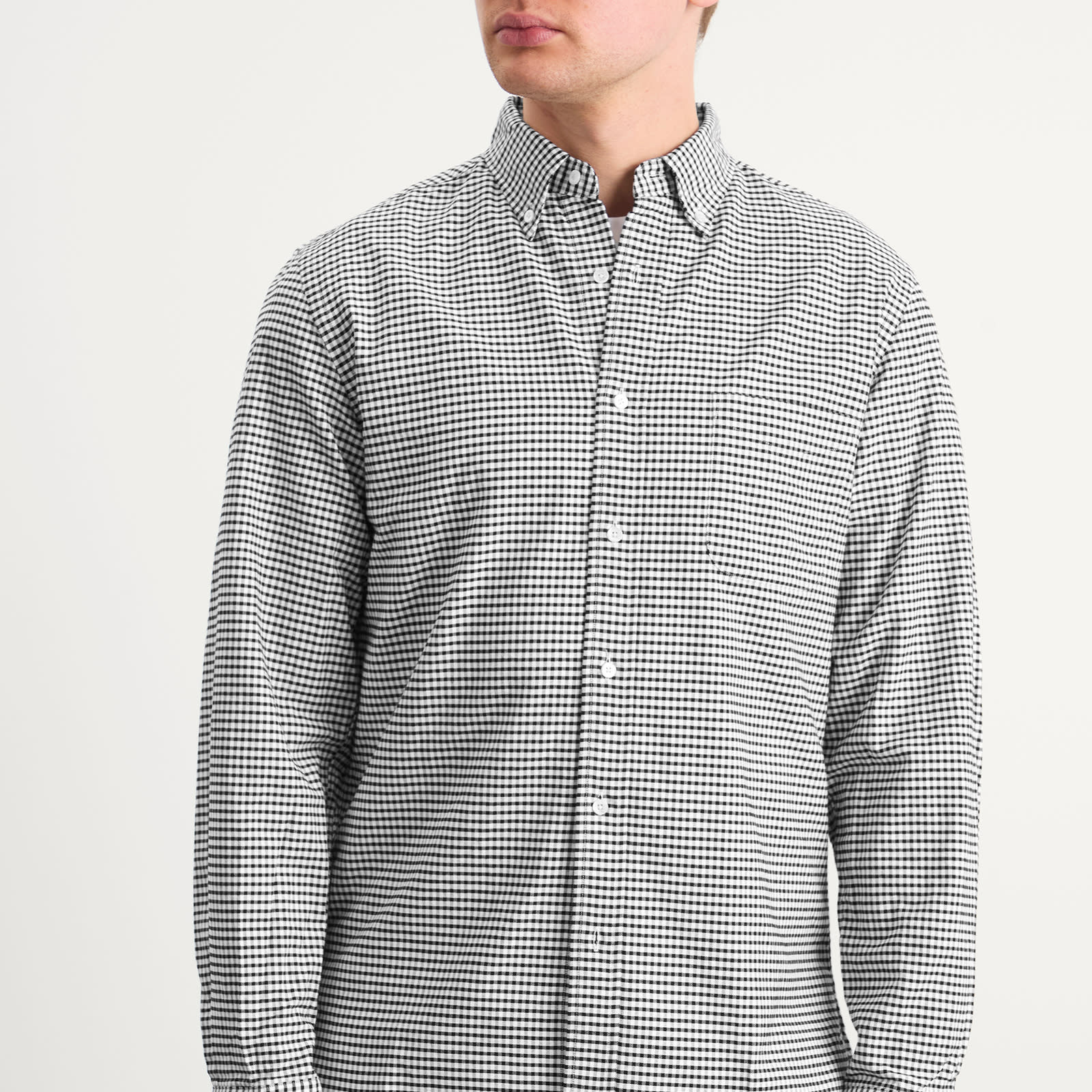 Beams Plus Button Down Gingham Oxford Shirt