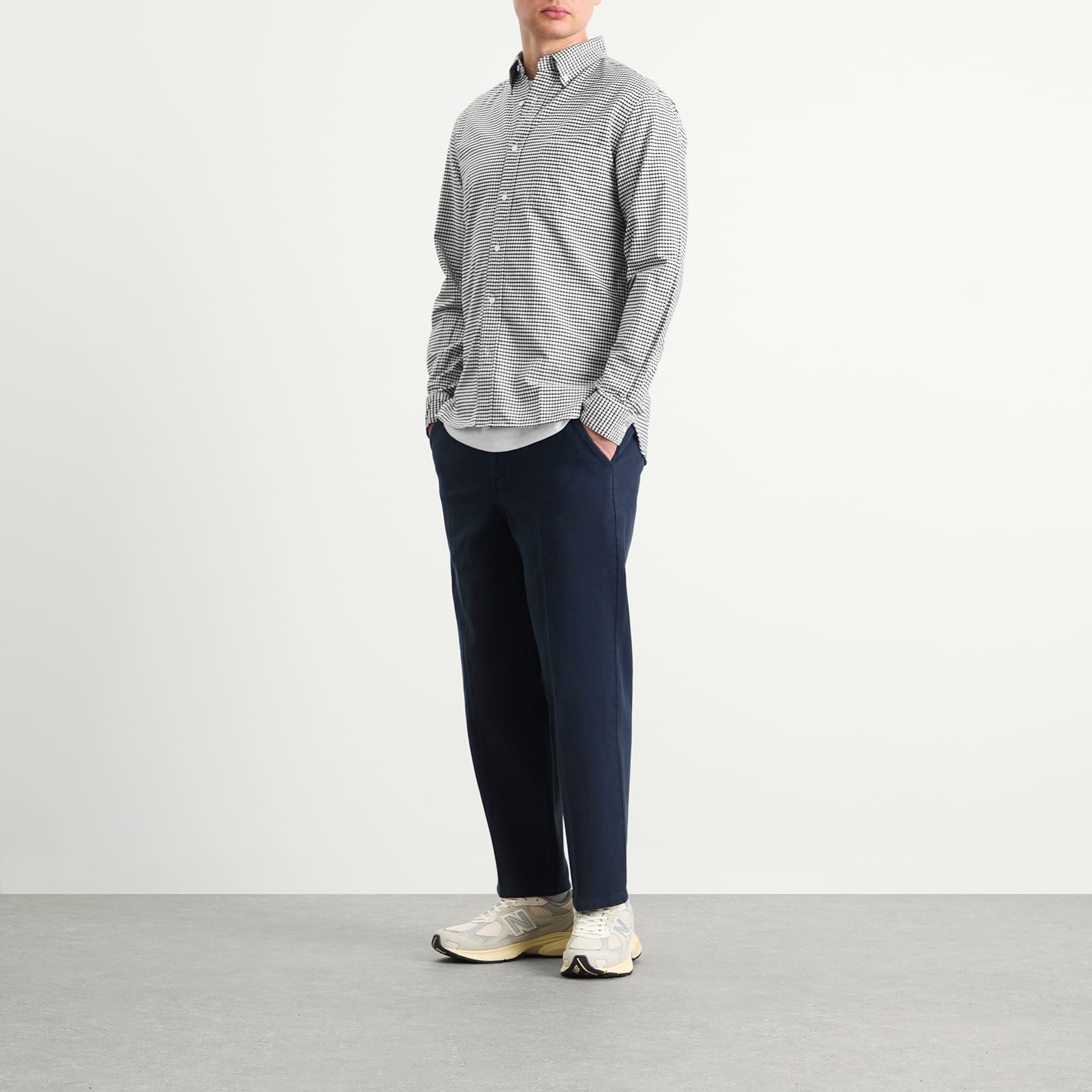Beams Plus Button Down Gingham Oxford Shirt
